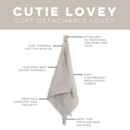 Cutie Lovey: soft detachable lovey