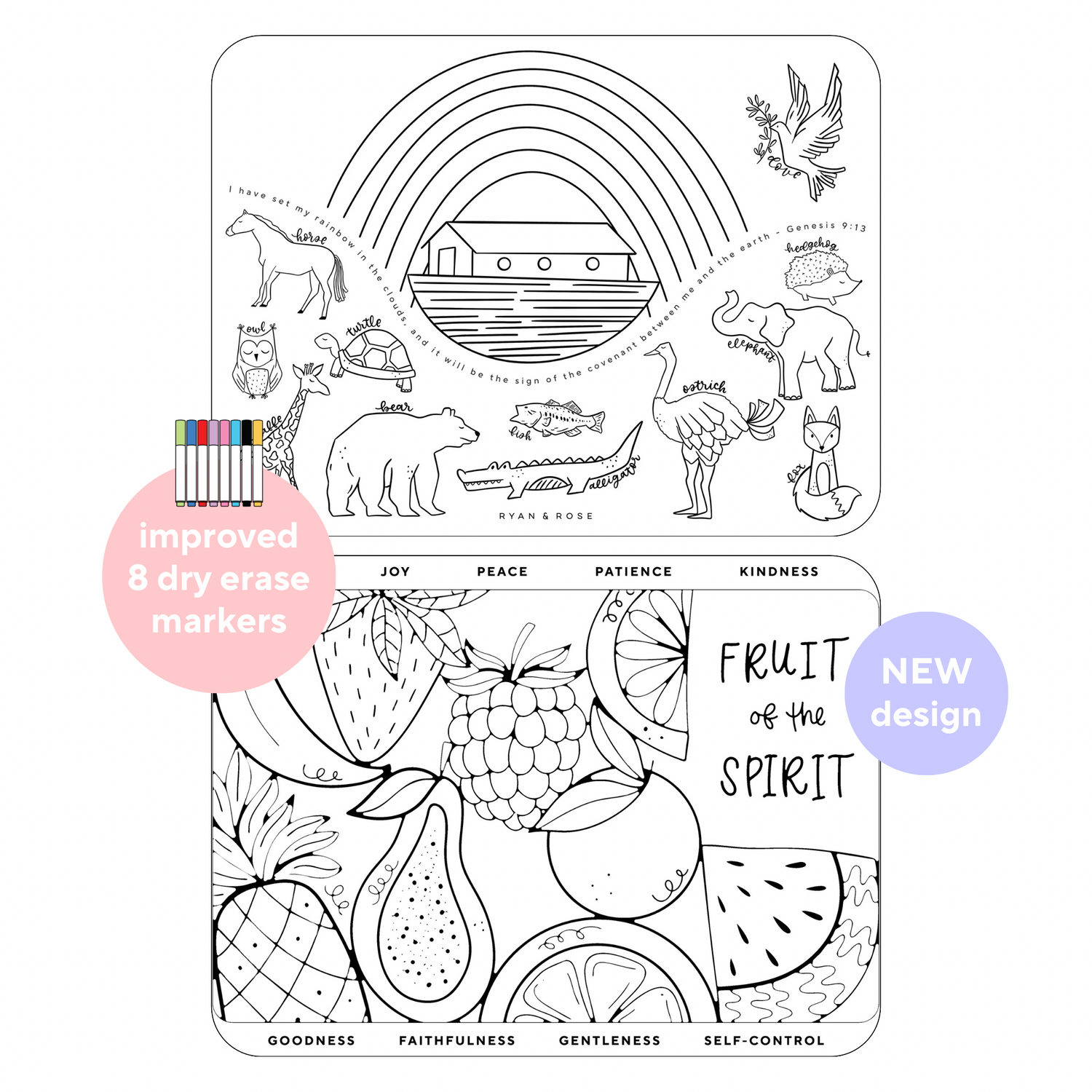 Christian Coloring Mats