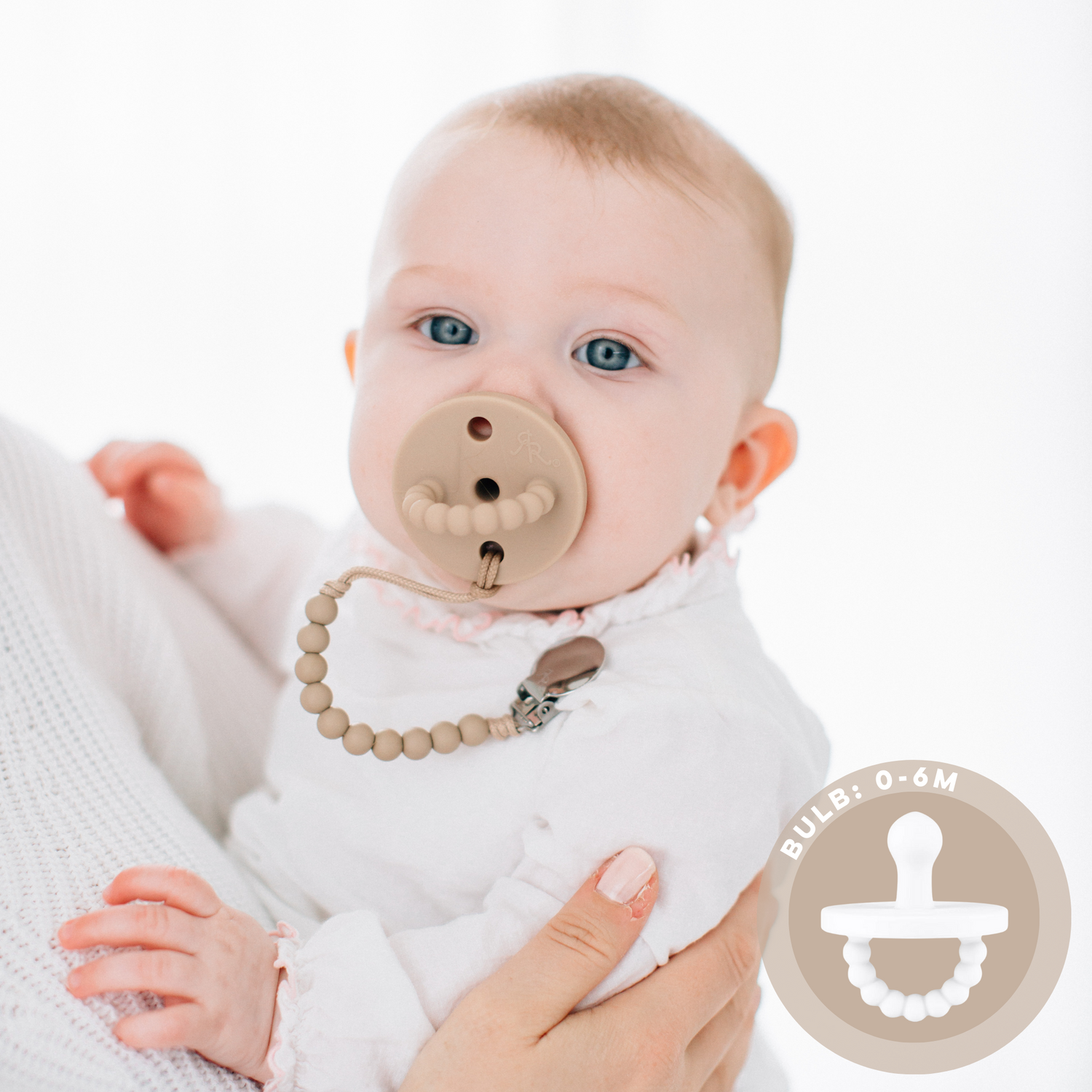 Baby with Bulb pacifier