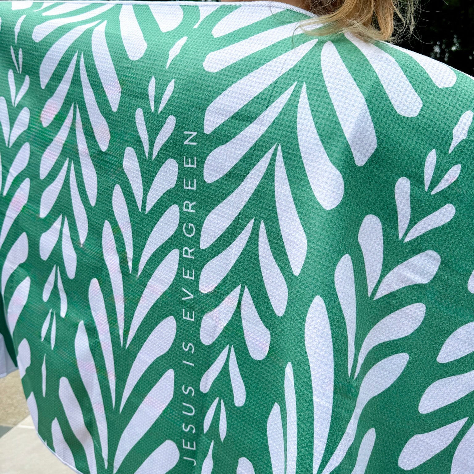 Kid with beach towel