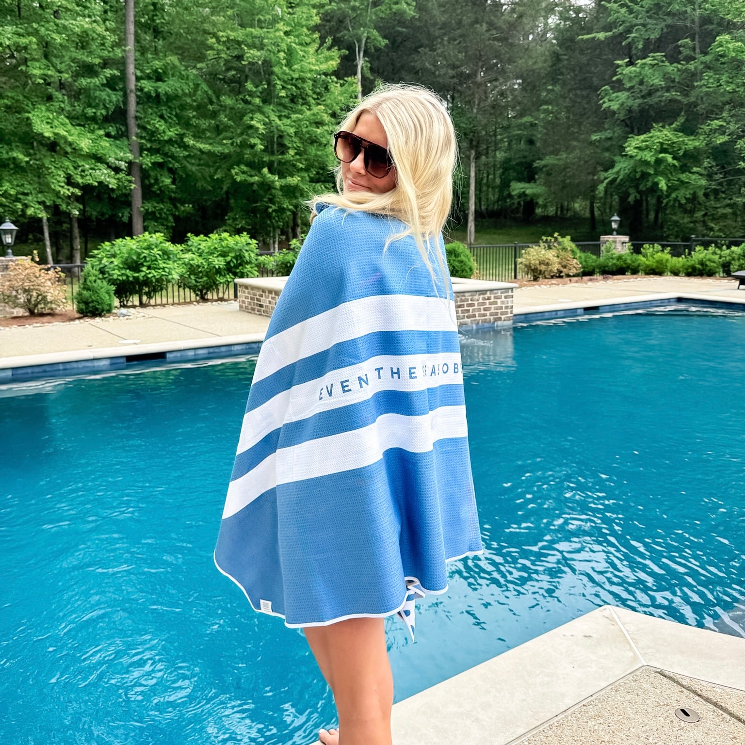 Kid with beach towel