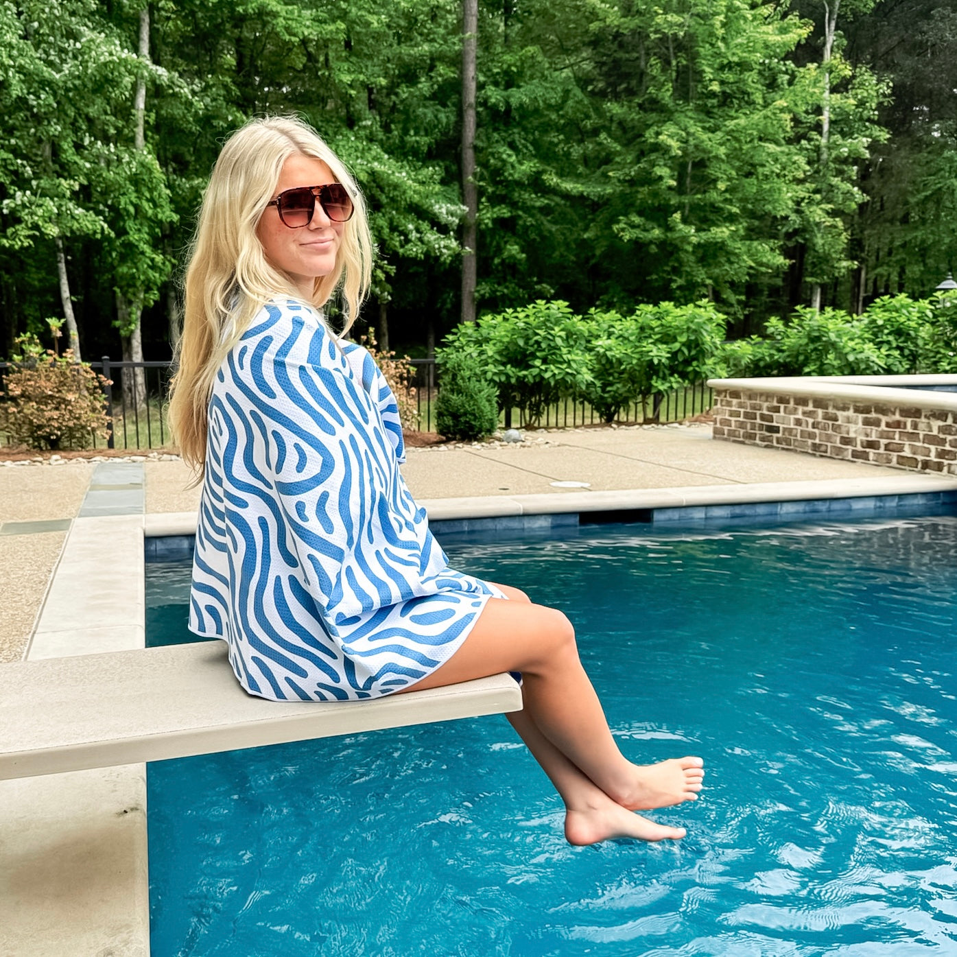 Kid with beach towel