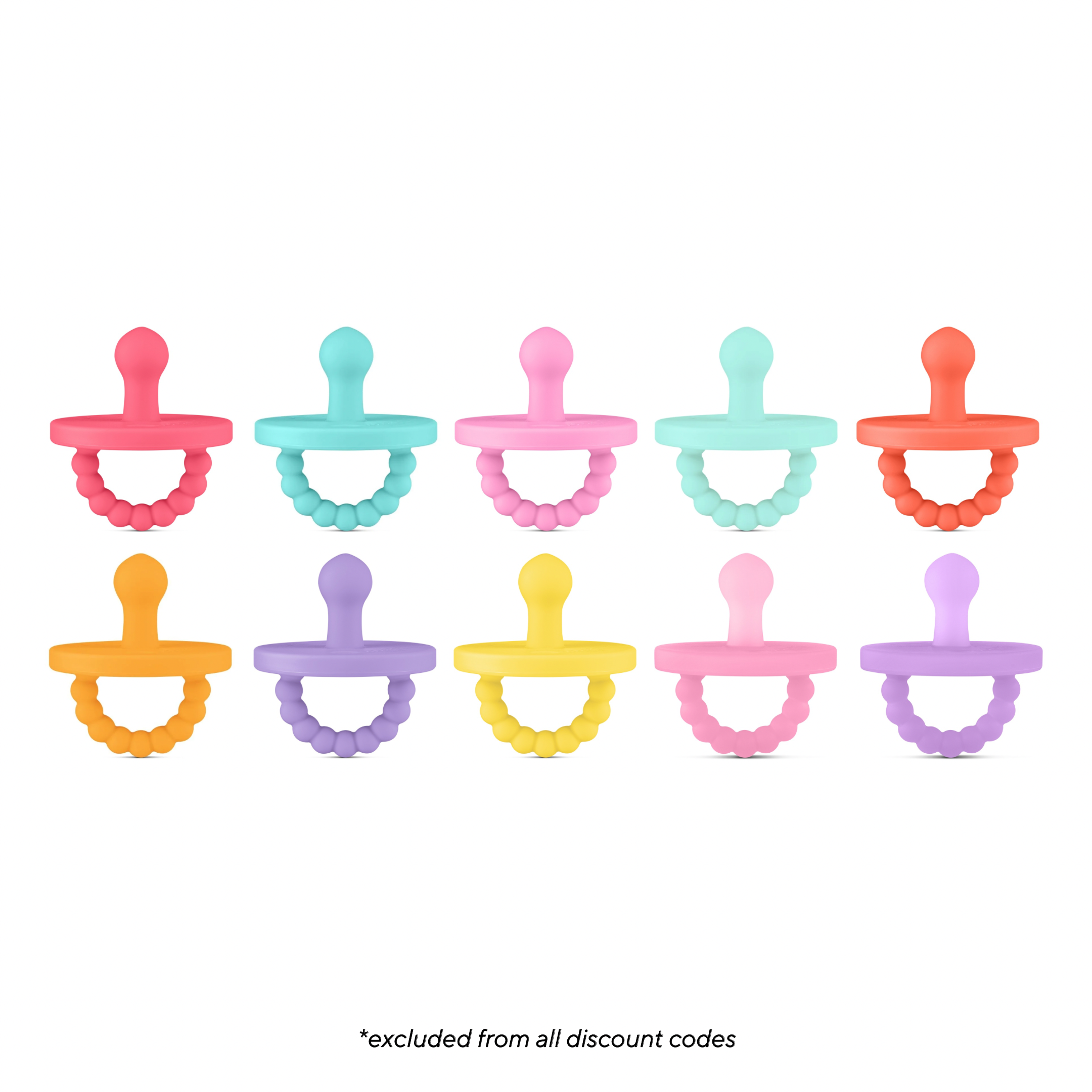 Cutie PAT Bulb (0-6m) Pacifier Value 10 Packs