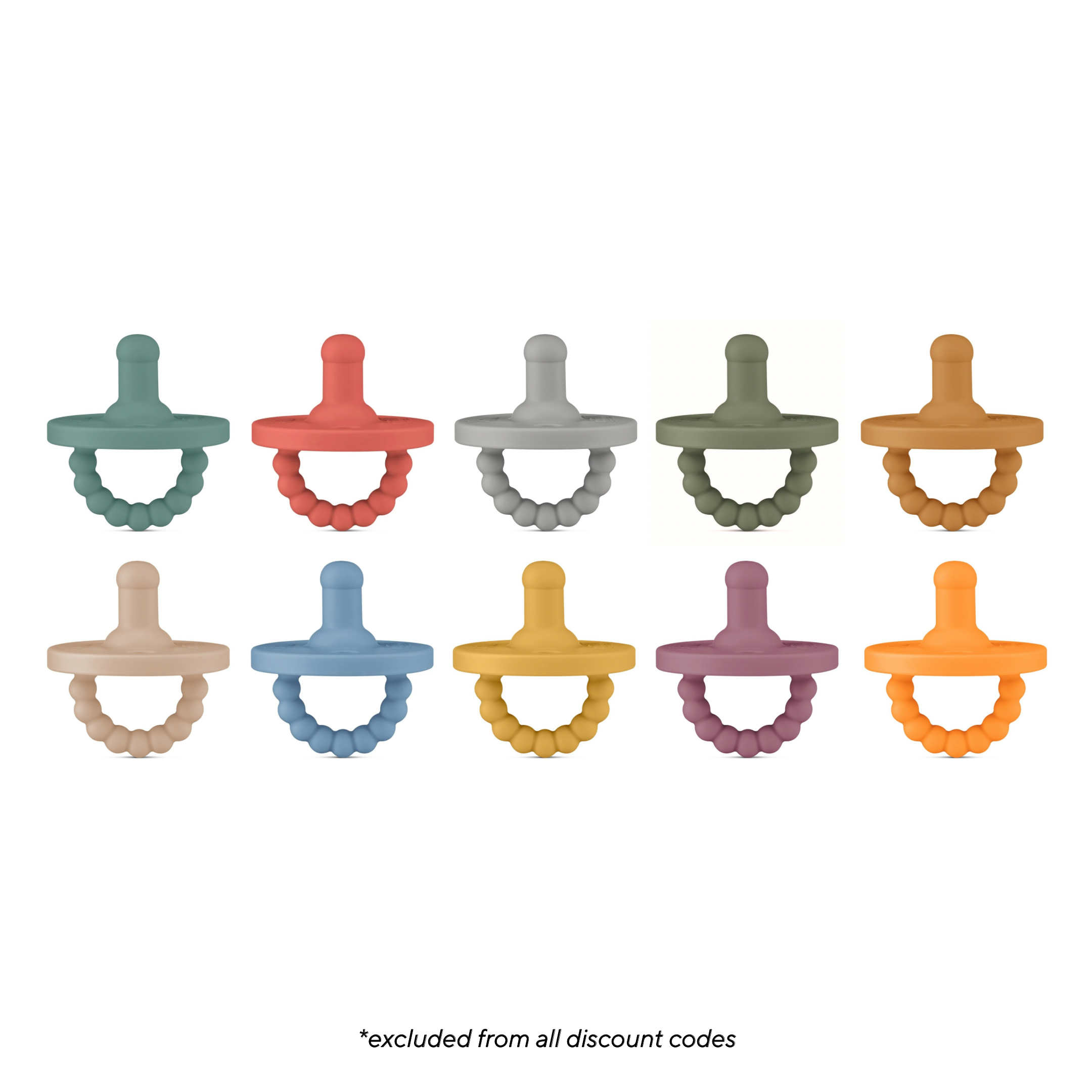 Cutie PAT Round (0m+) Pacifier Value 10 Packs