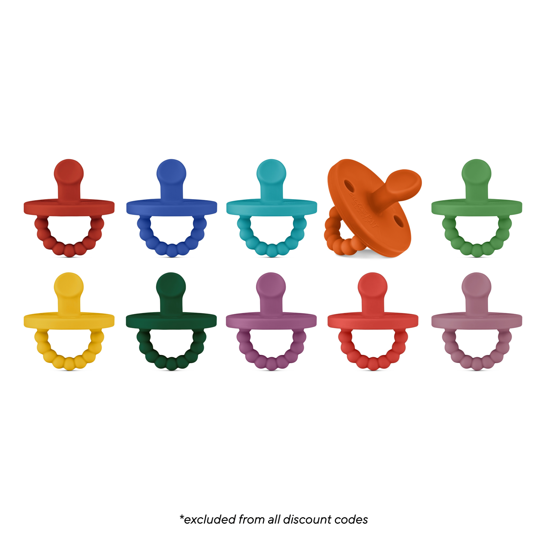 Cutie PAT Slant (0-6m) Pacifier Value 10 Packs
