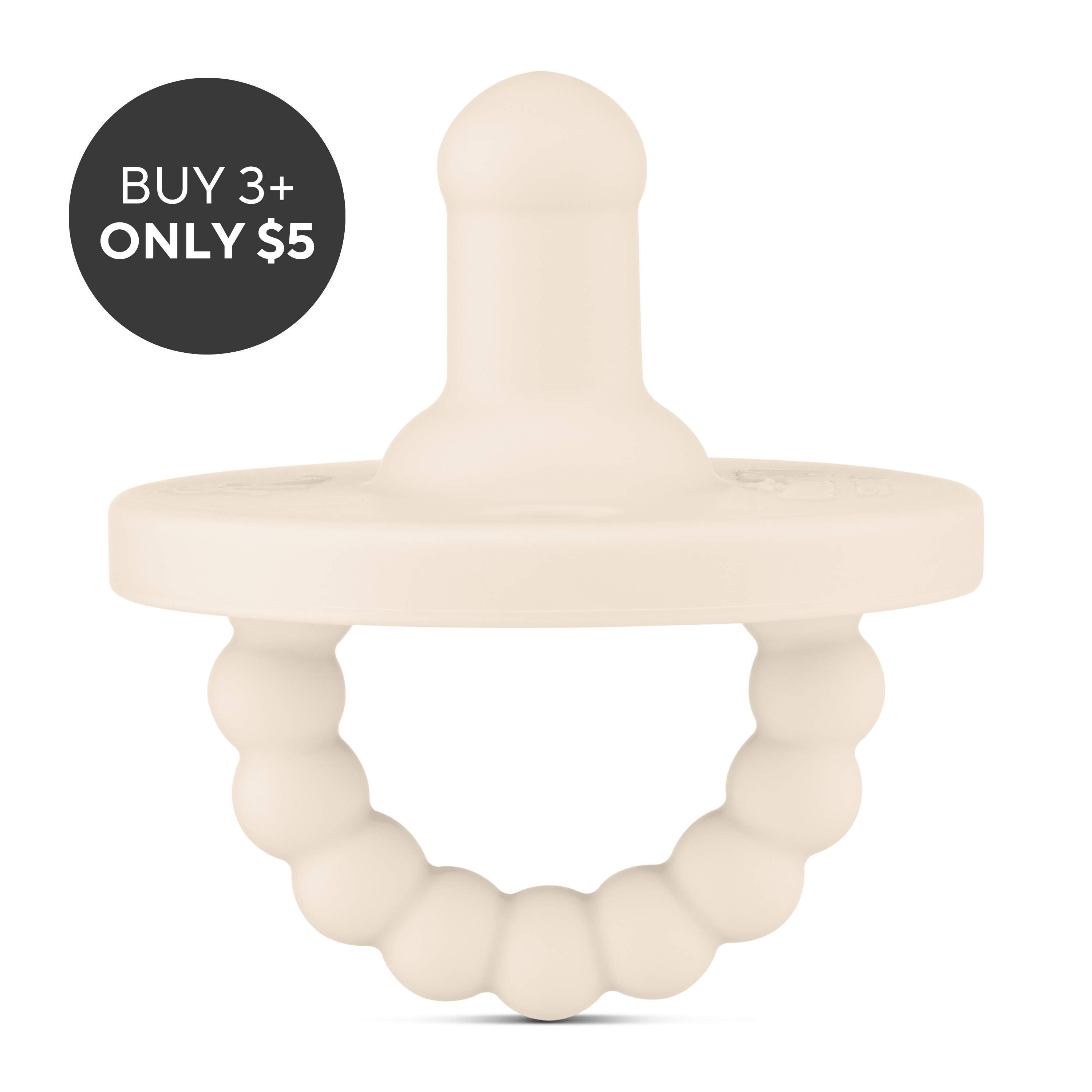 Cutie PAT Round (0-6m) Pacifier + Teether