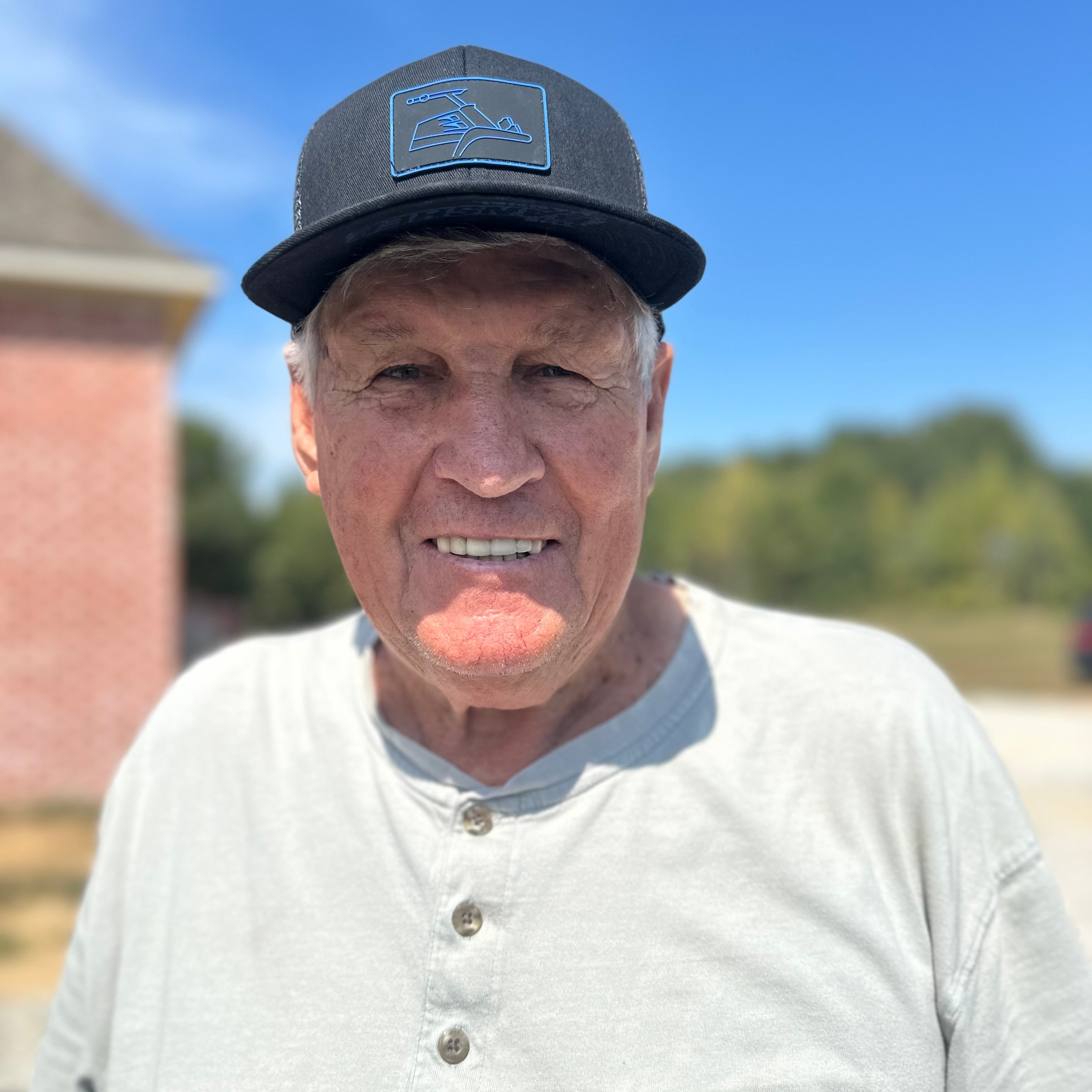 Man wearing banshee hat