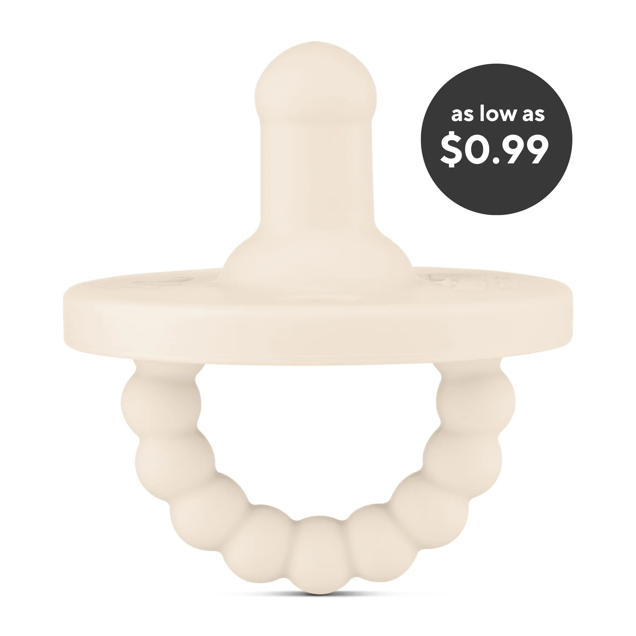 Cutie PAT Round (0-6m) Pacifier + Teether