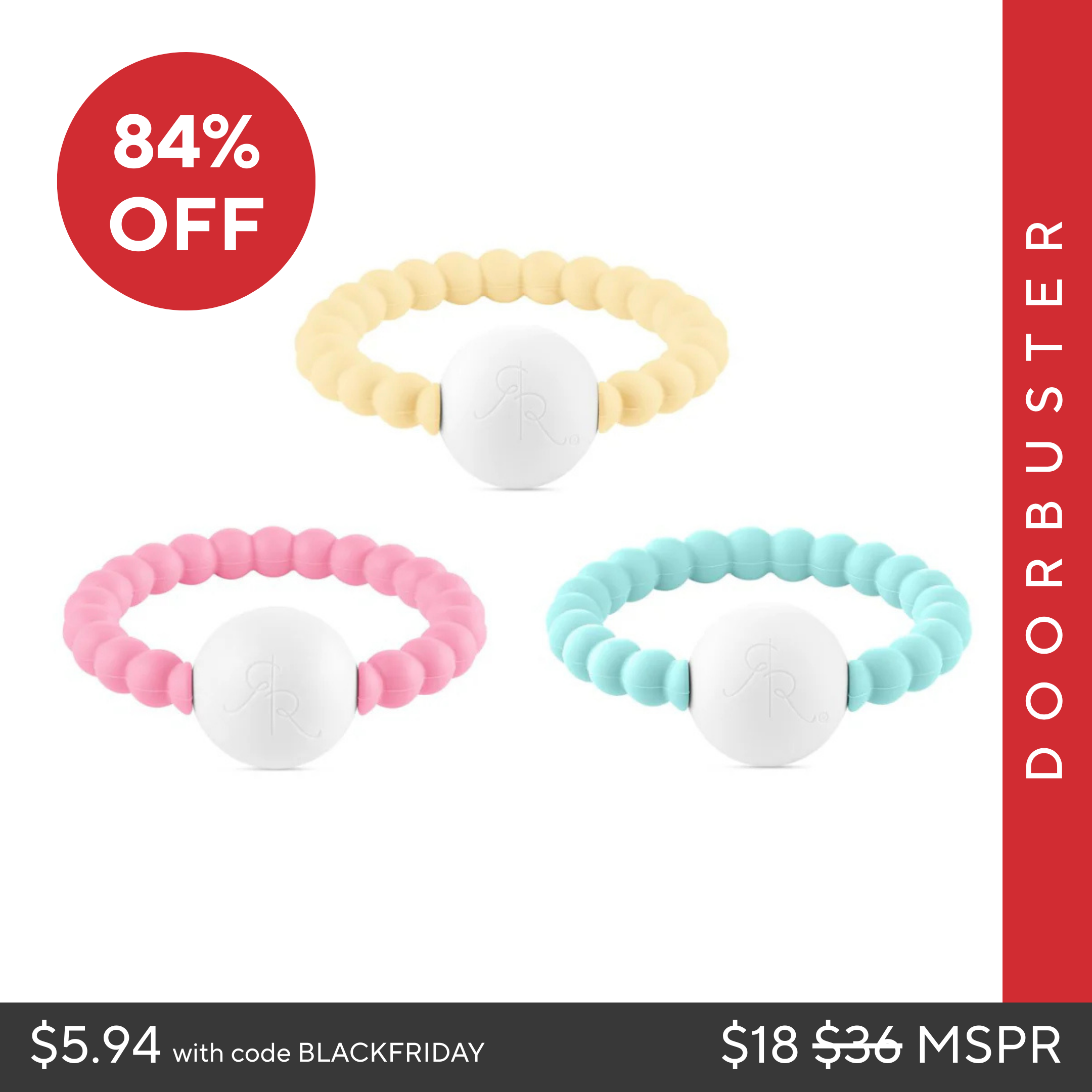 Cutie Teether Rattle 3 Packs