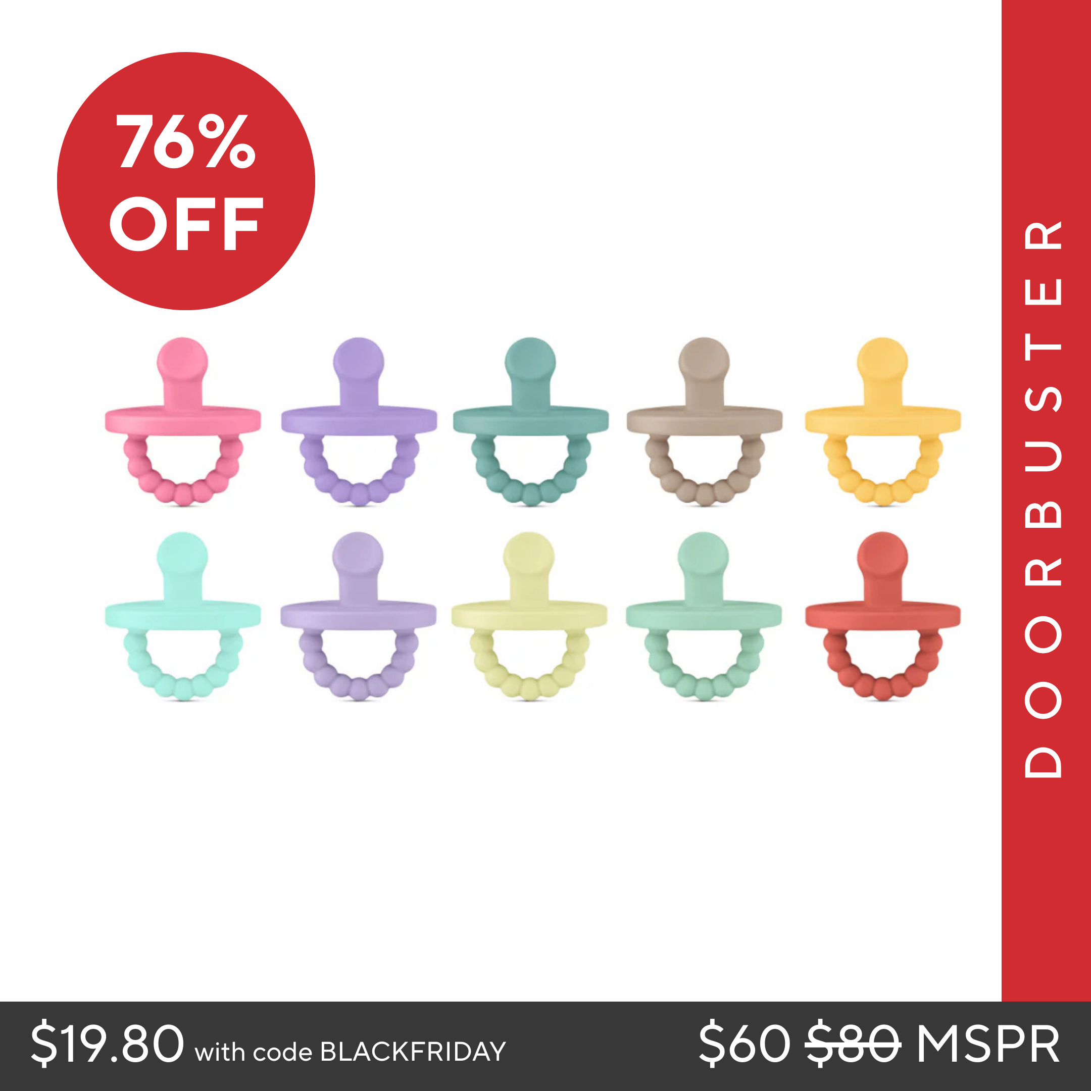 Cutie PAT Slant (0-6m) Pacifier Value 10 Packs