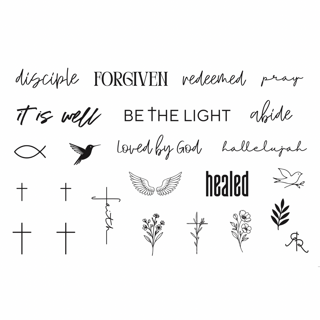 Christian Temporary Tattoos