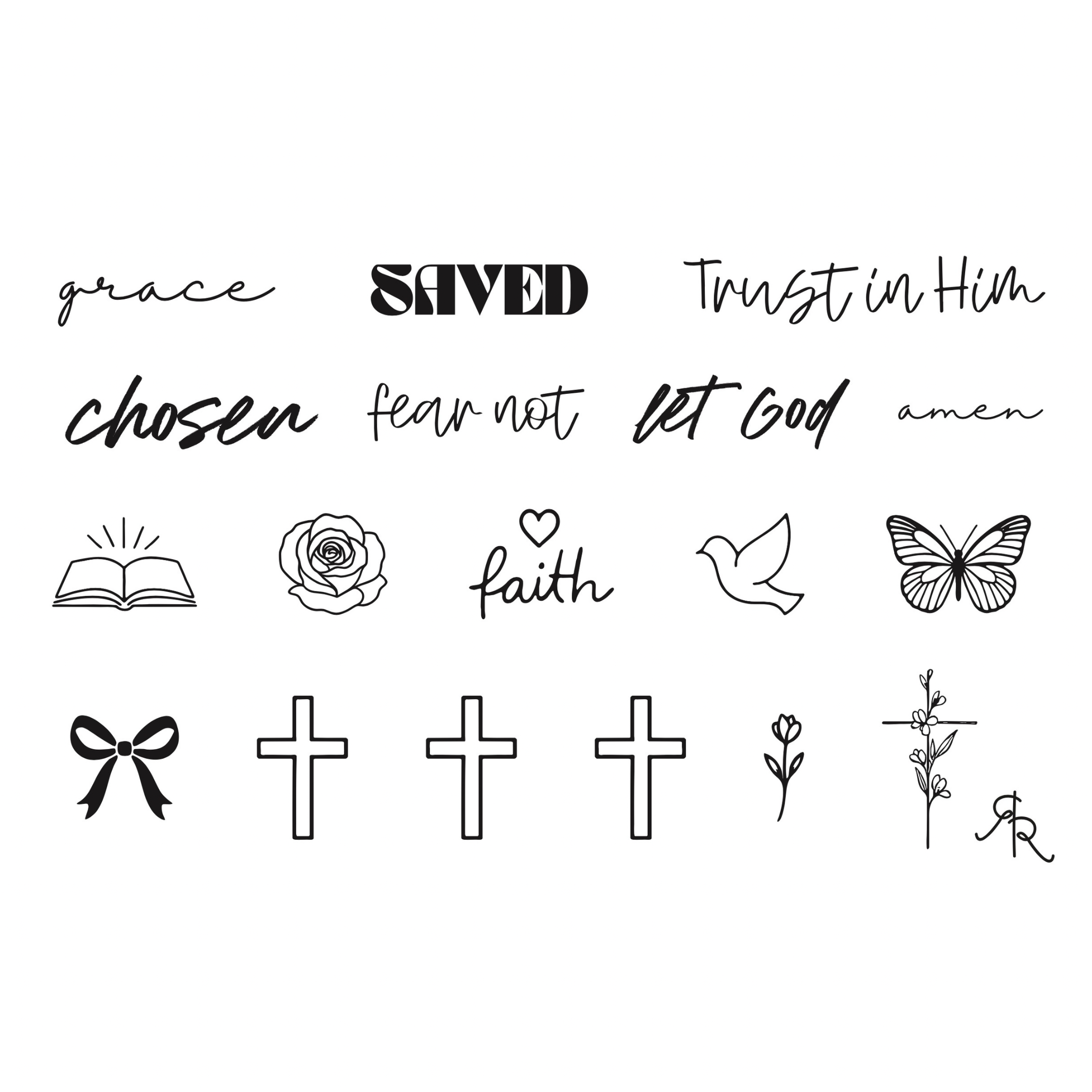 Christian Temporary Tattoos