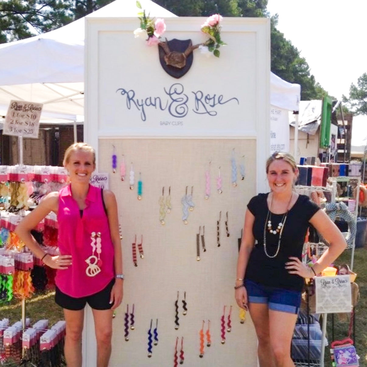 Lindsey and Whitney at craft show