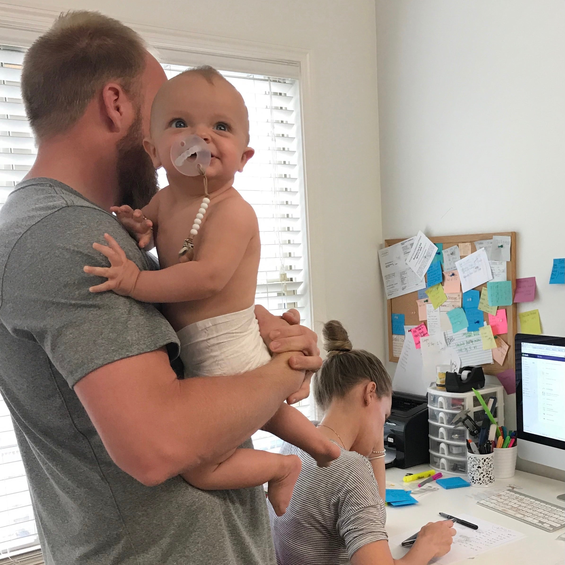 Bret holding Charley