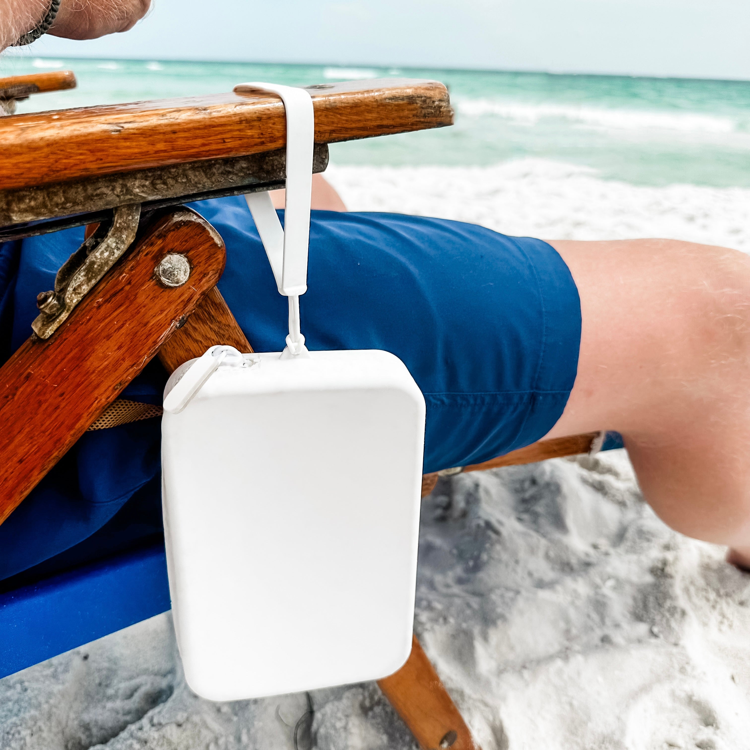 Pouch on beach chair