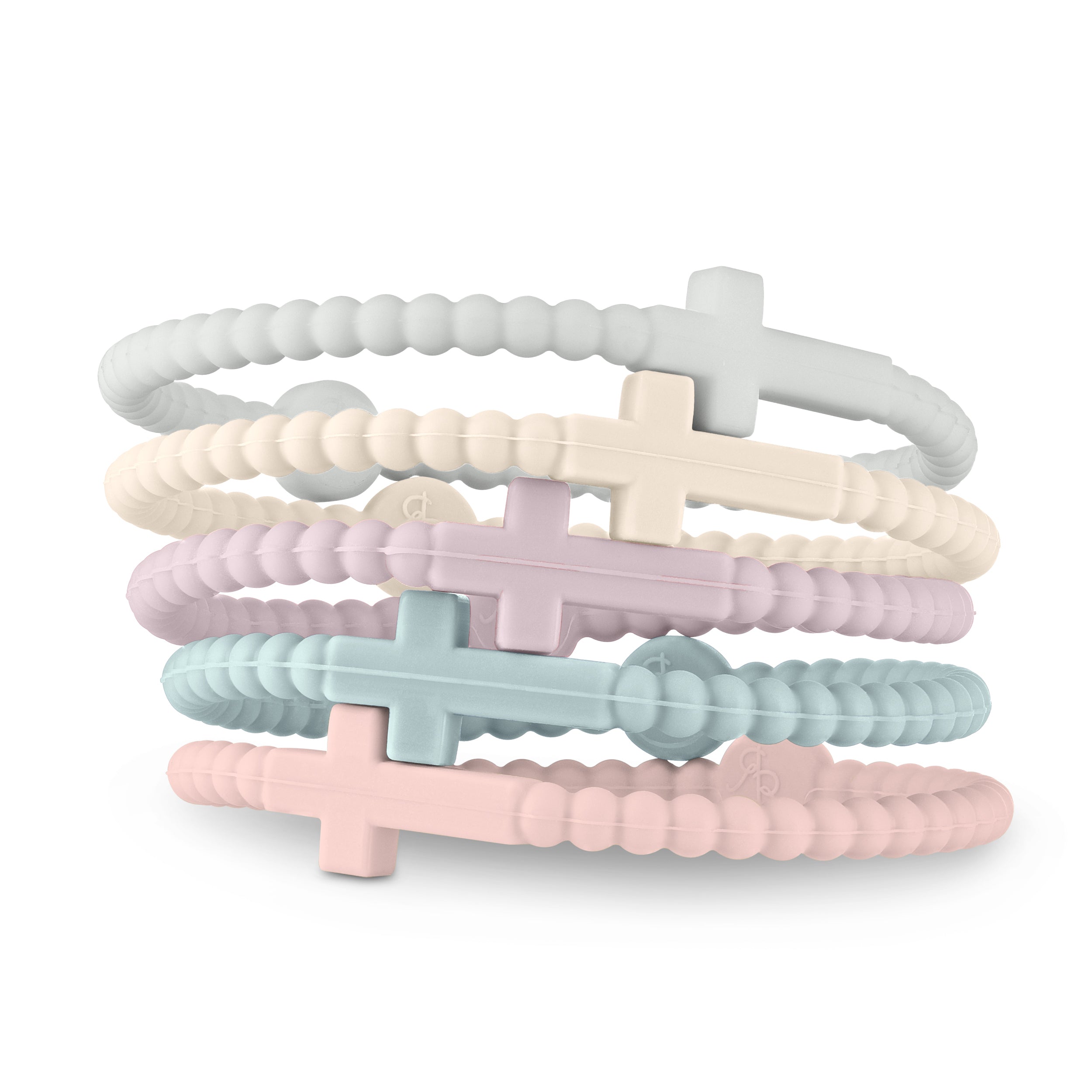 Jesus Bracelets - Grey, Ivory, Mauve, Mist, and Blush