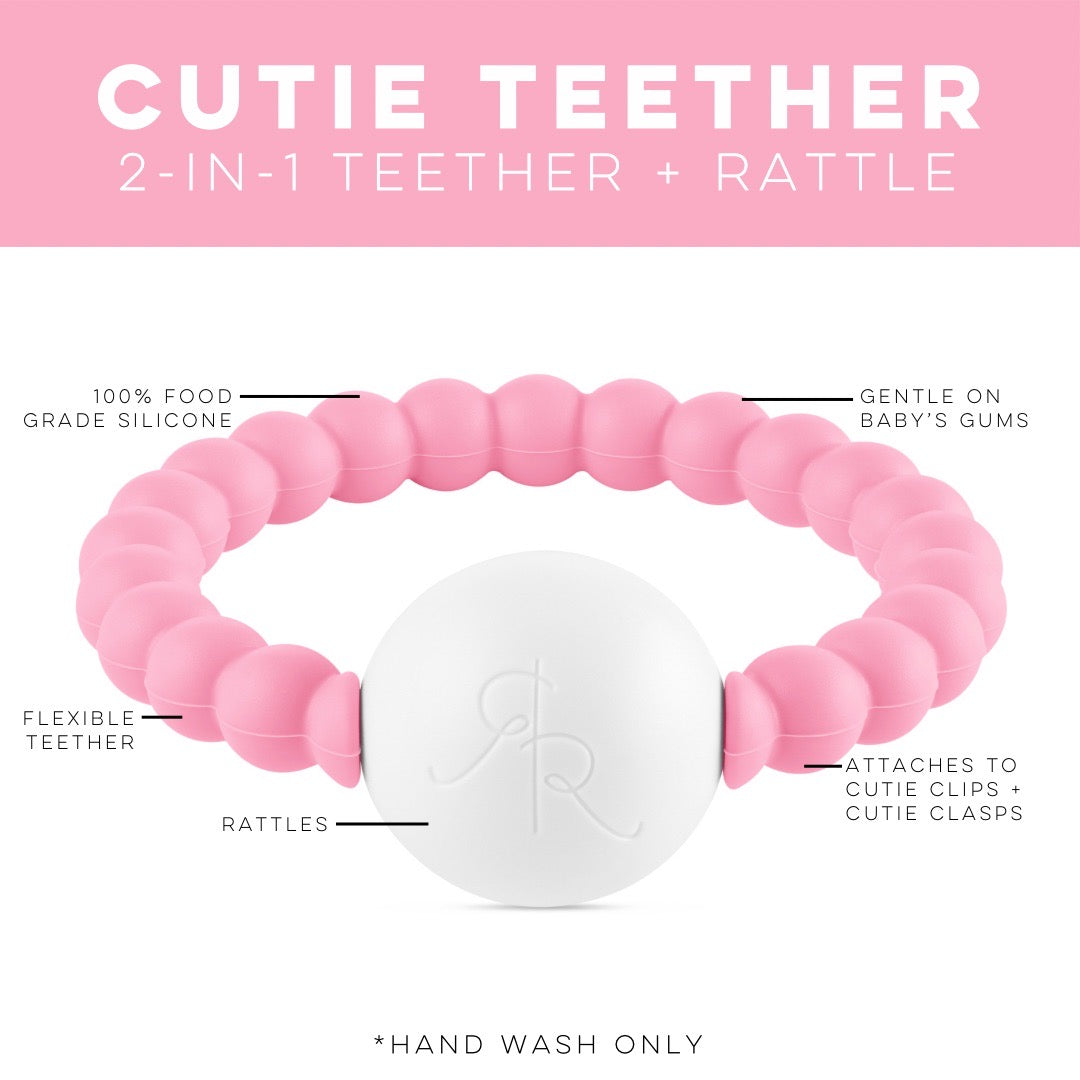 Cutie Teether: 2-in-1 teether + rattle