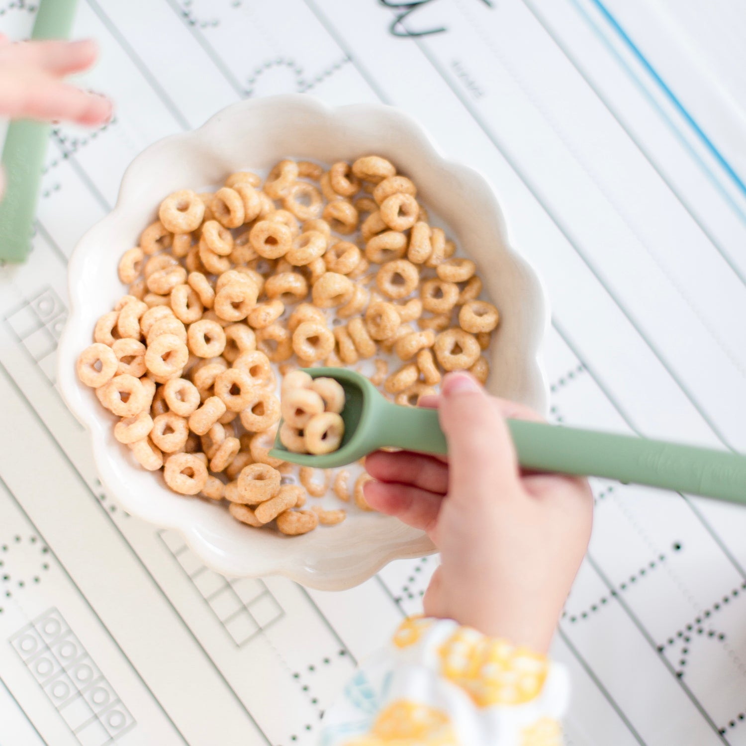 Cutie Spoovels and a bowl of cereal.