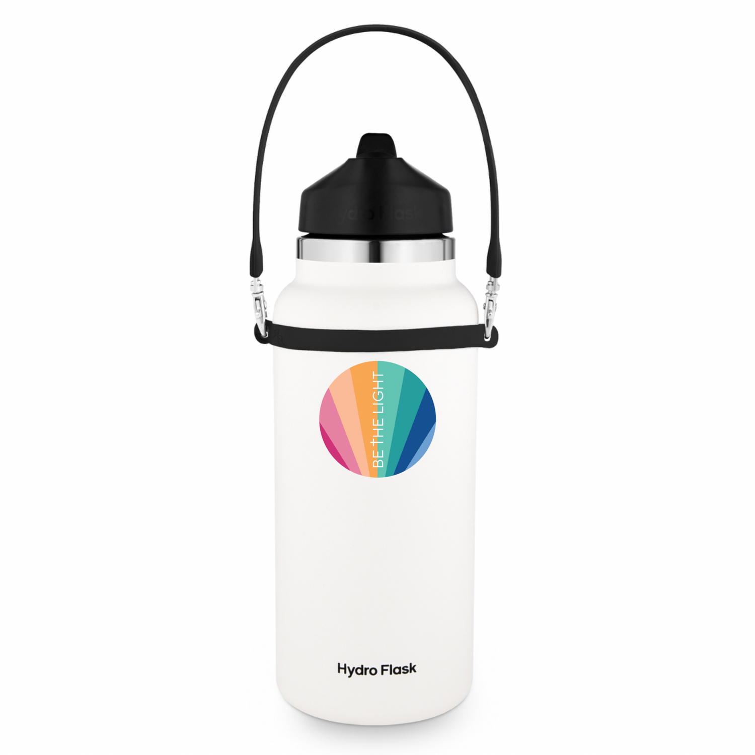 Be the light sticker on water bottle