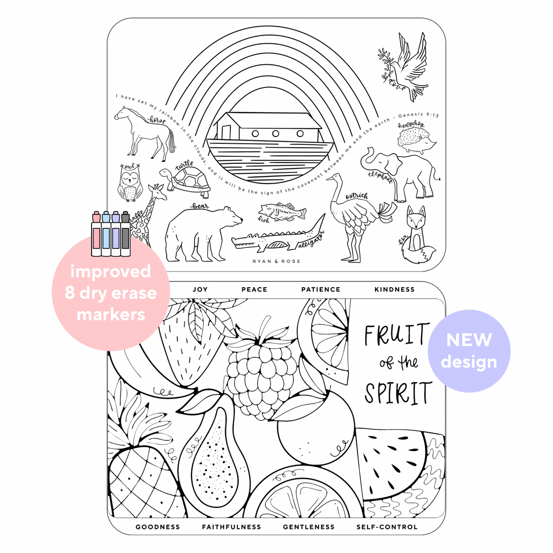 Christian Coloring Mats