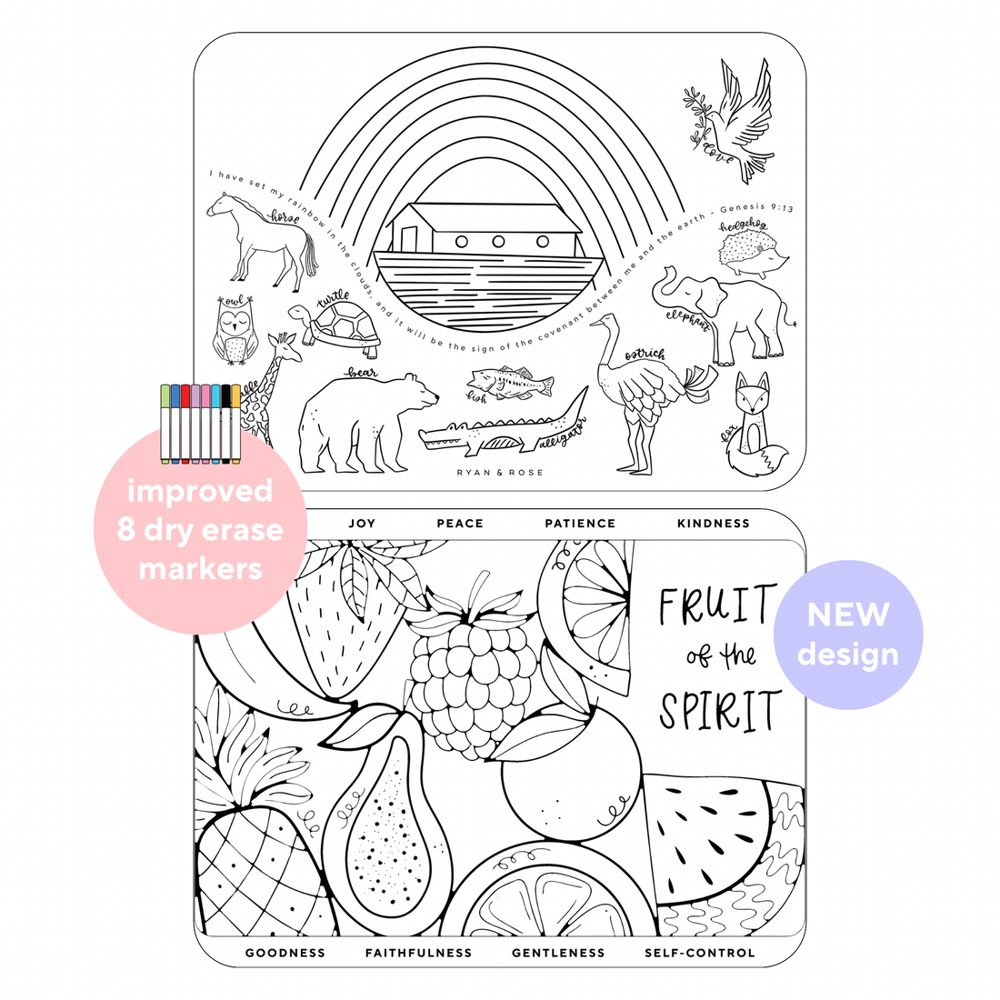 Christian Coloring Mats