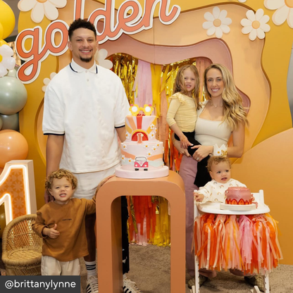 Family at a birthday party
