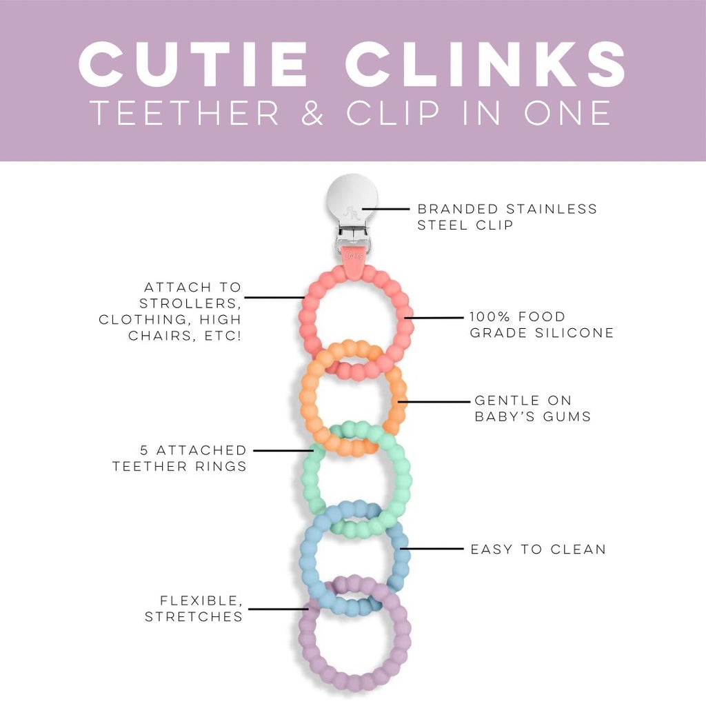 Cutie Clinks: teether & clip in one 