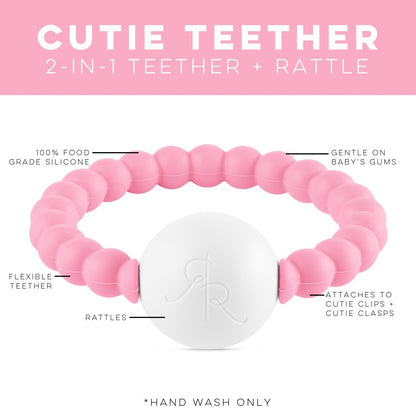 Cutie Teether: 2-in-1 teether + rattle