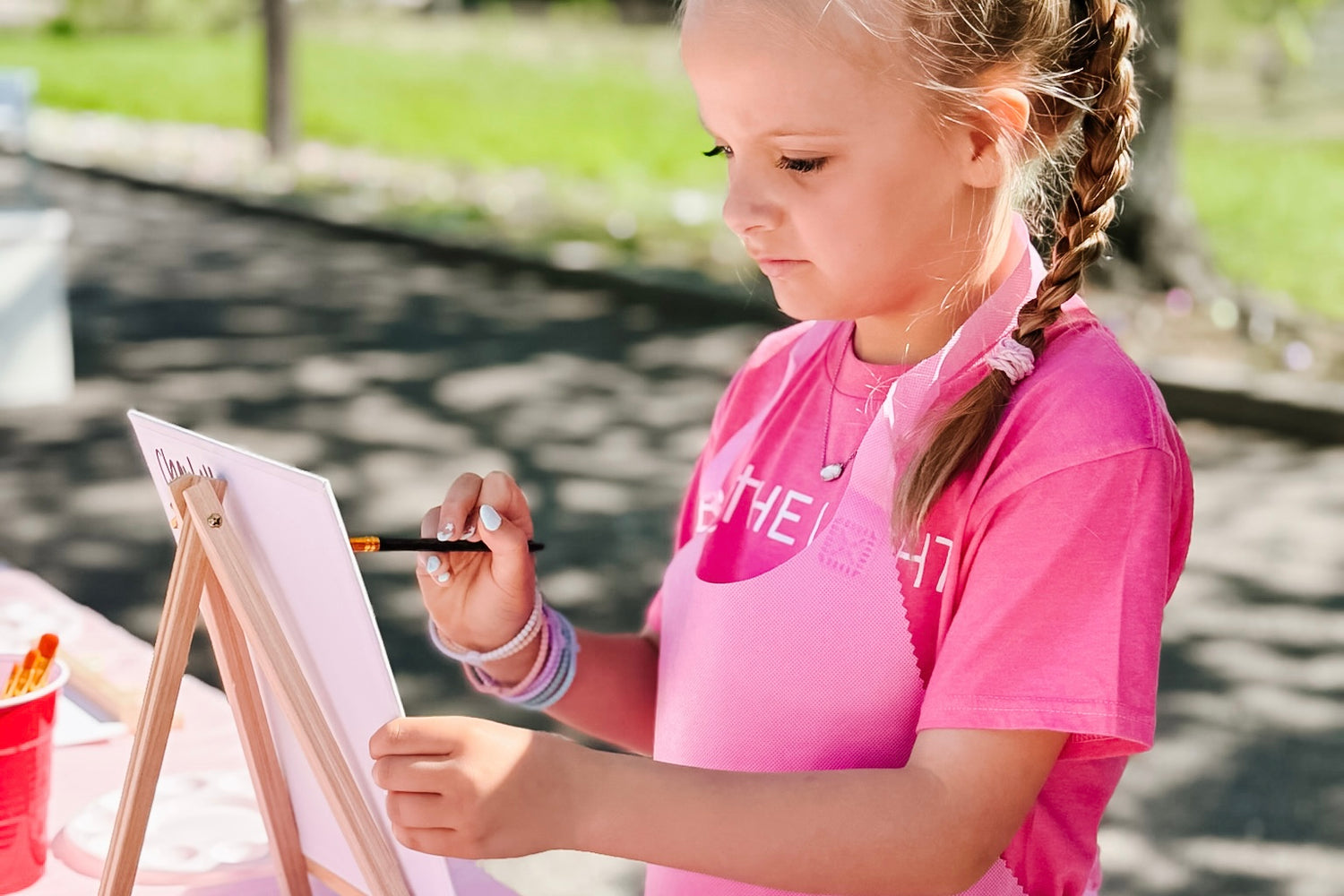 Girl painting