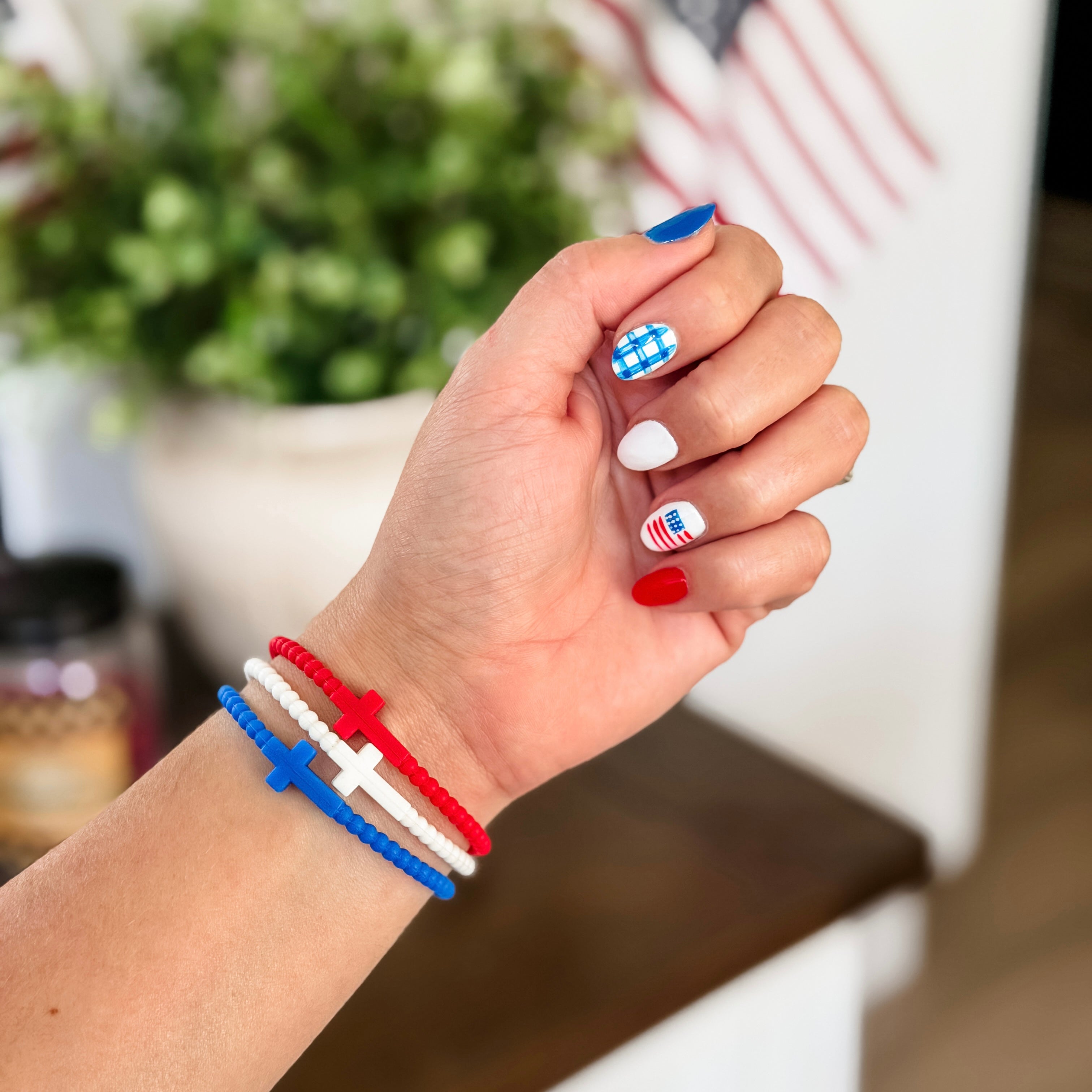 Wrist with Jesus Bracelets