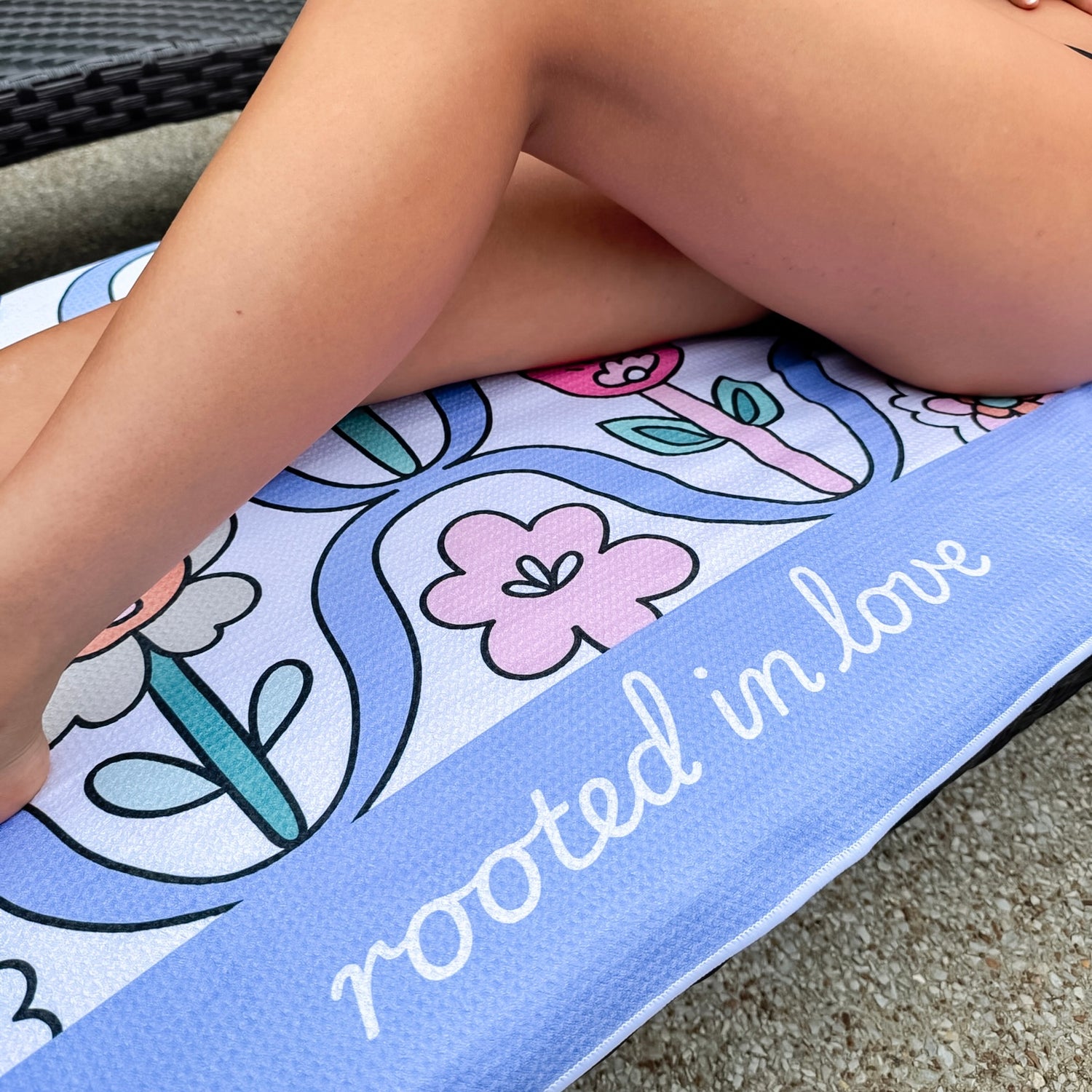 Kid with beach towel