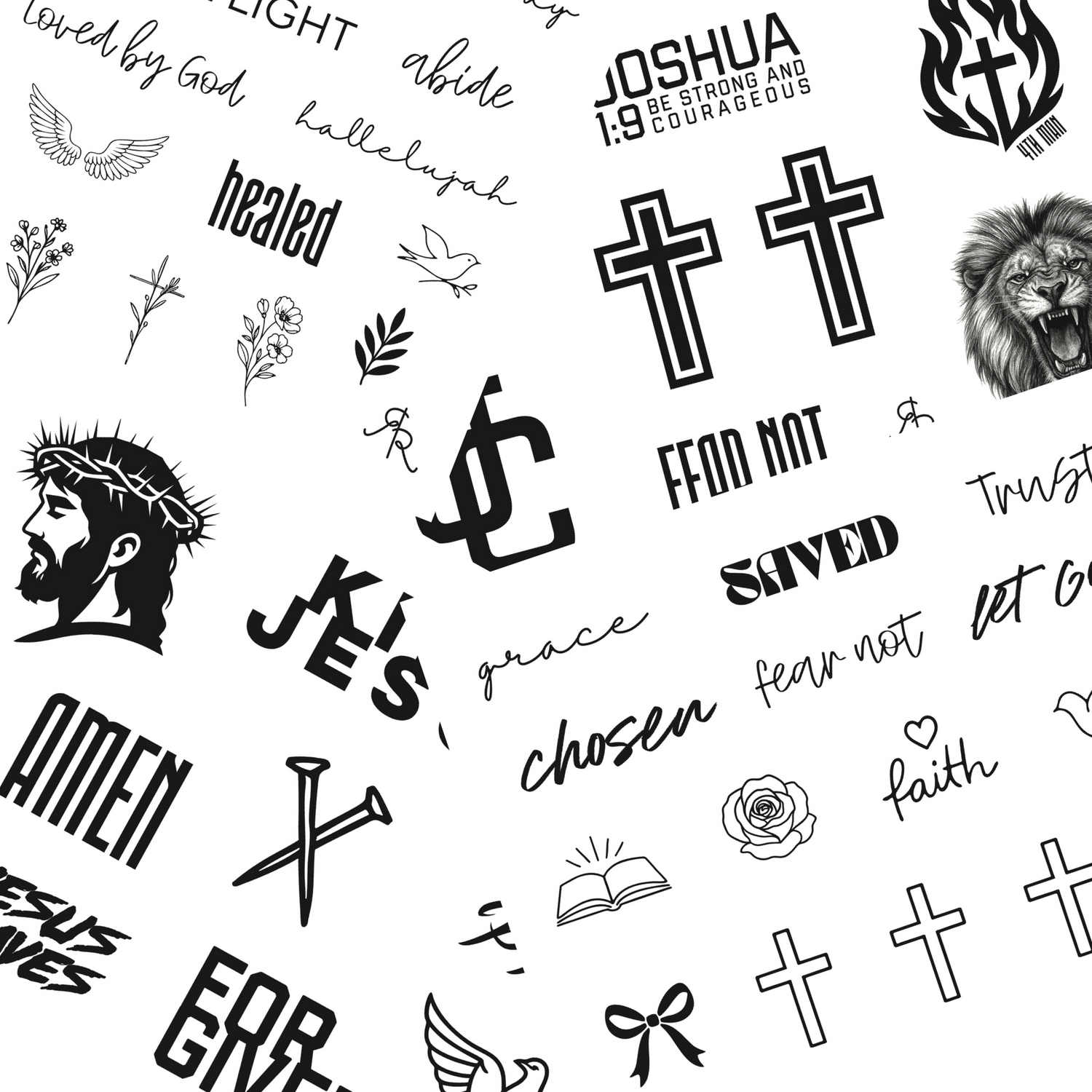 Christian Temporary Tattoos