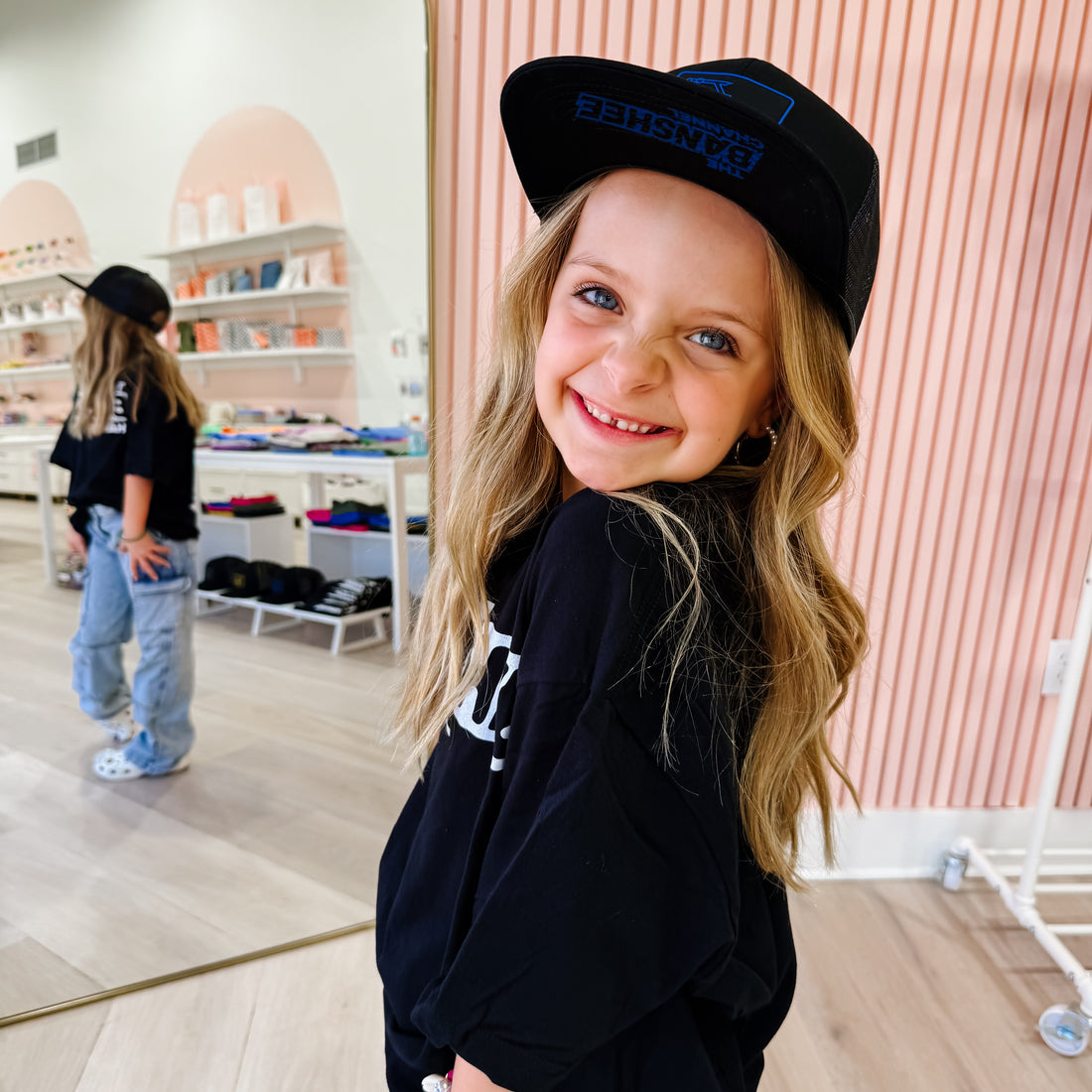 Girl wearing hat