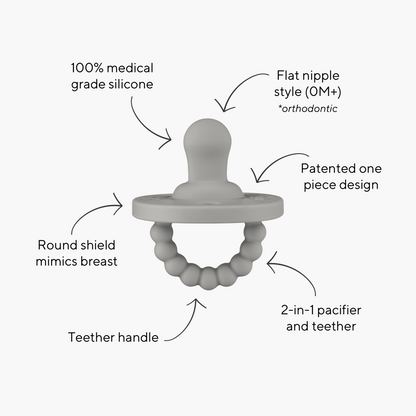 Cutie PAT Flat (0m+) Pacifier Value 3 Packs