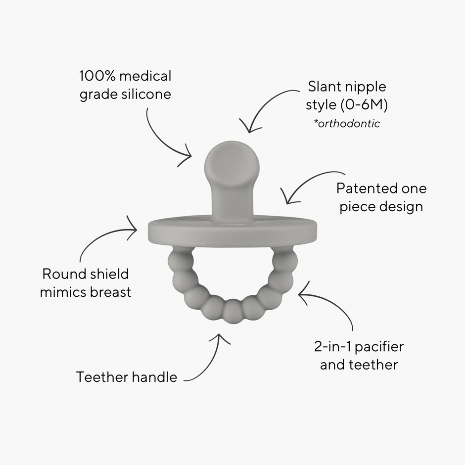 Slanted Pacifiers Pacifiers | Non-Toxic Pacifiers | Ryan & Rose – Ryan And Rose