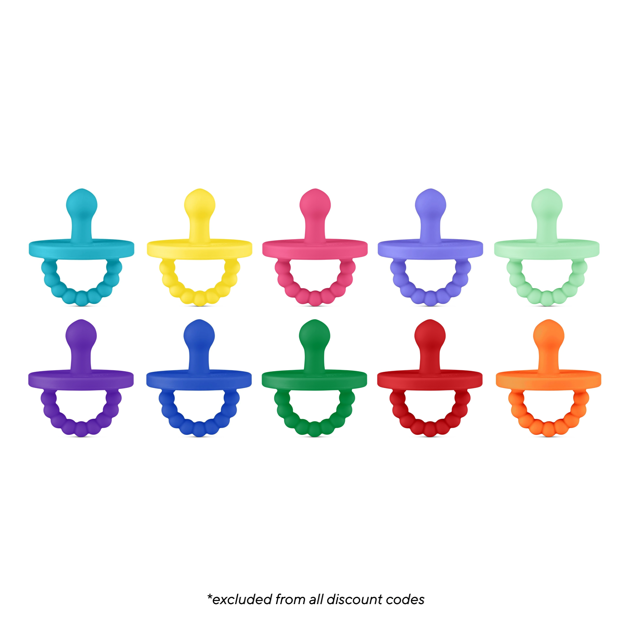 Cutie PAT Bulb (0-6m) Pacifier Value 10 Packs