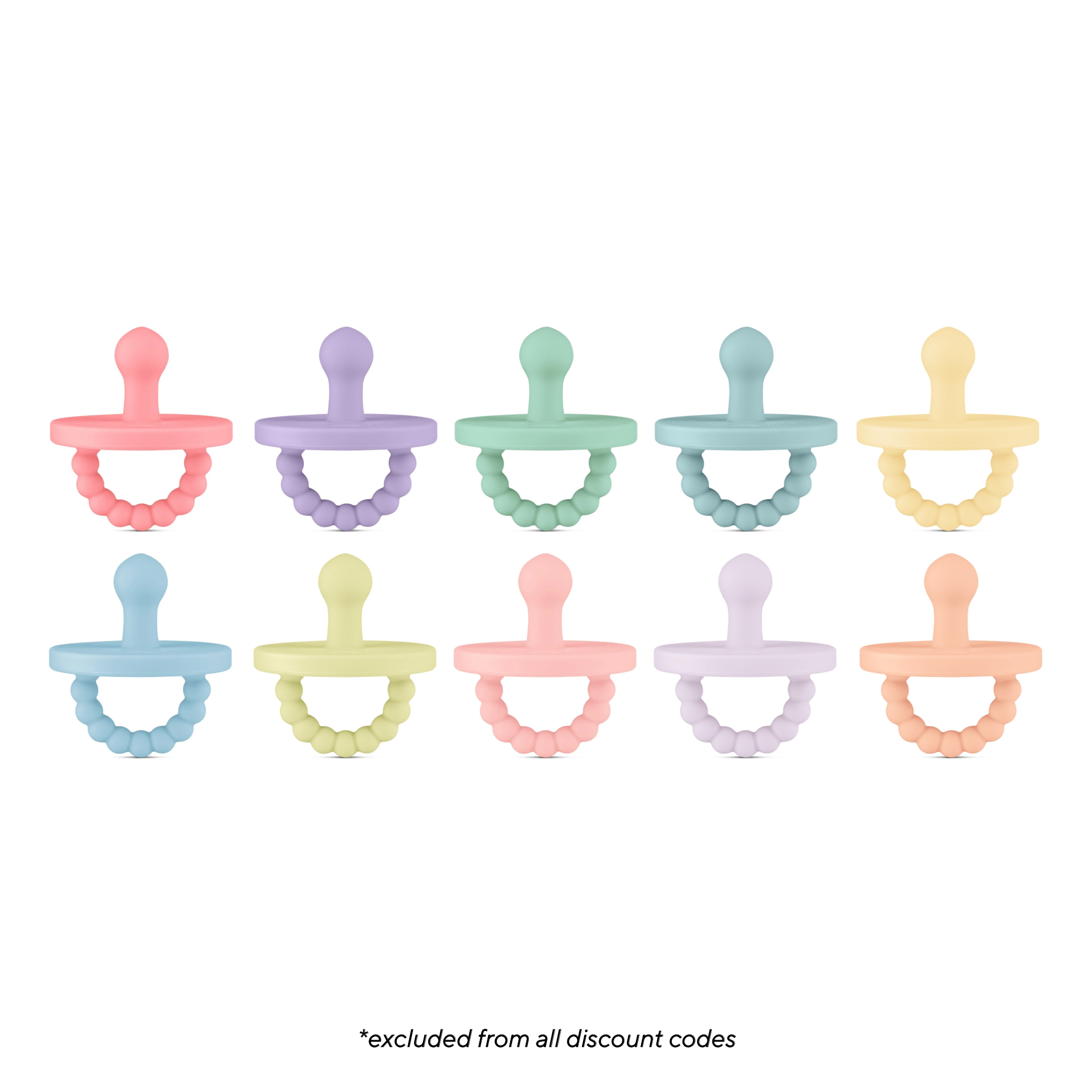 Cutie PAT Bulb (0-6m) Pacifier Value 10 Packs