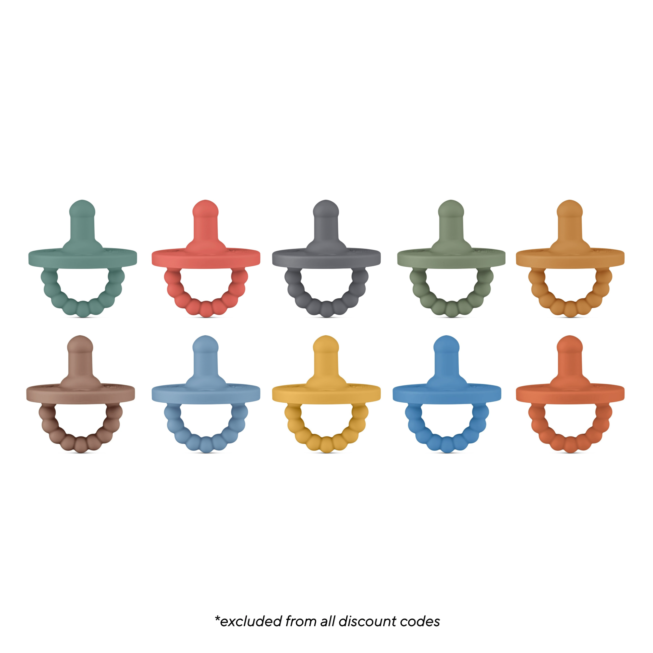 Cutie PAT Round (0-6m) Pacifier Value 10 Packs