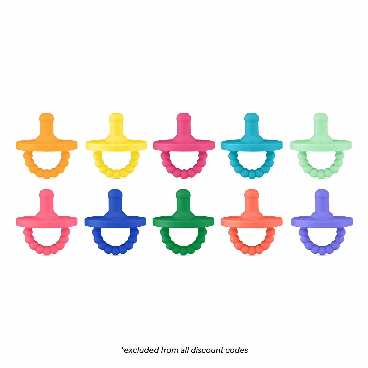 Cutie PAT Round (0m+) Pacifier Value 10 Packs