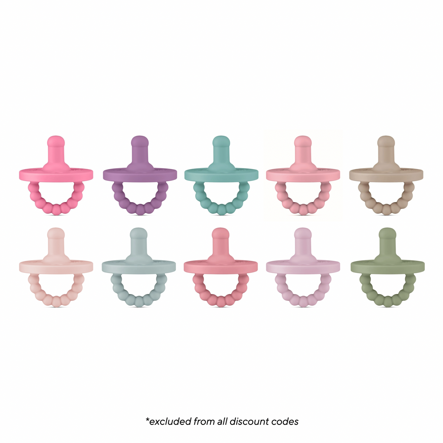 Cutie PAT Round (0m+) Pacifier Value 10 Packs