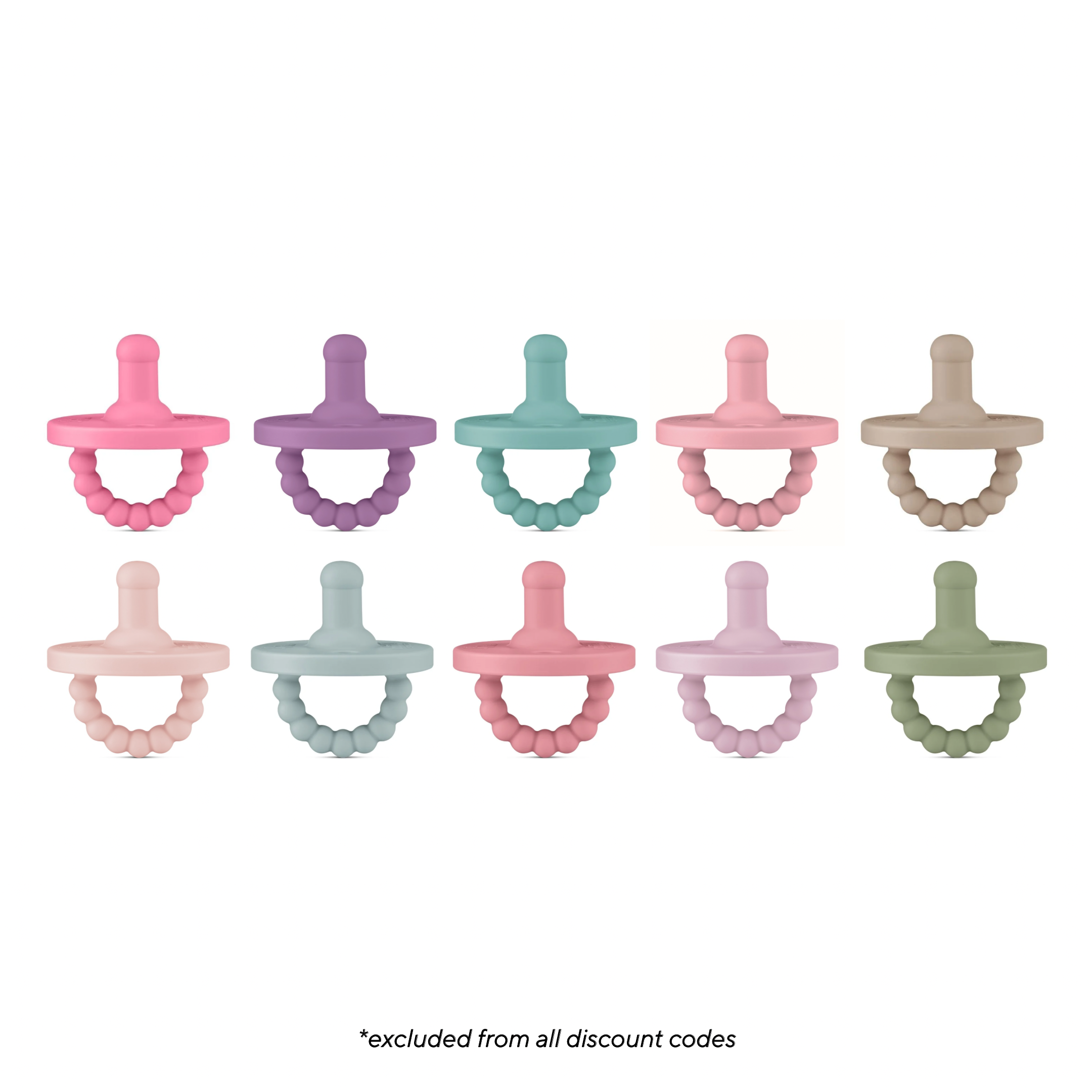 Cutie PAT Round (0m+) Pacifier Value 10 Packs
