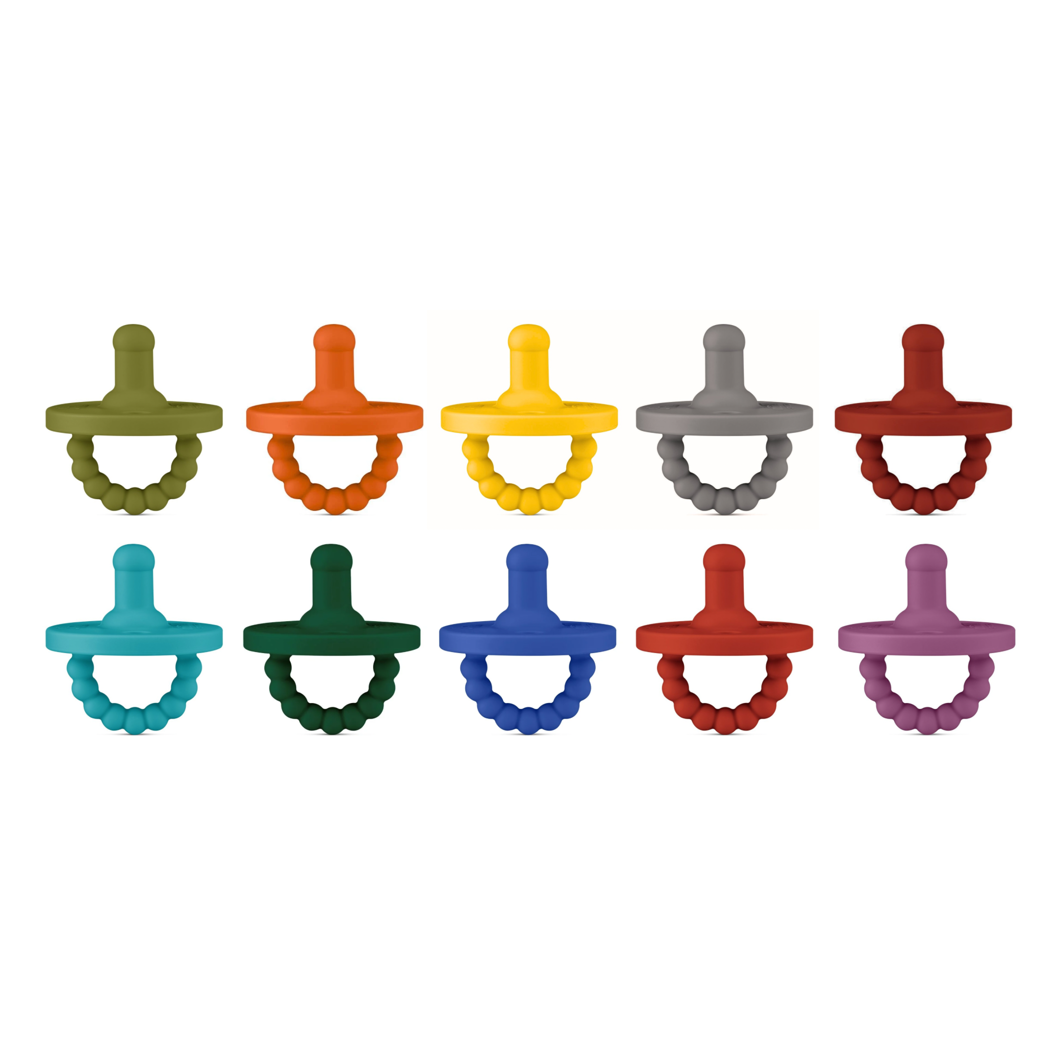 Cutie PAT Round (0m+) Pacifier Value 10 Packs