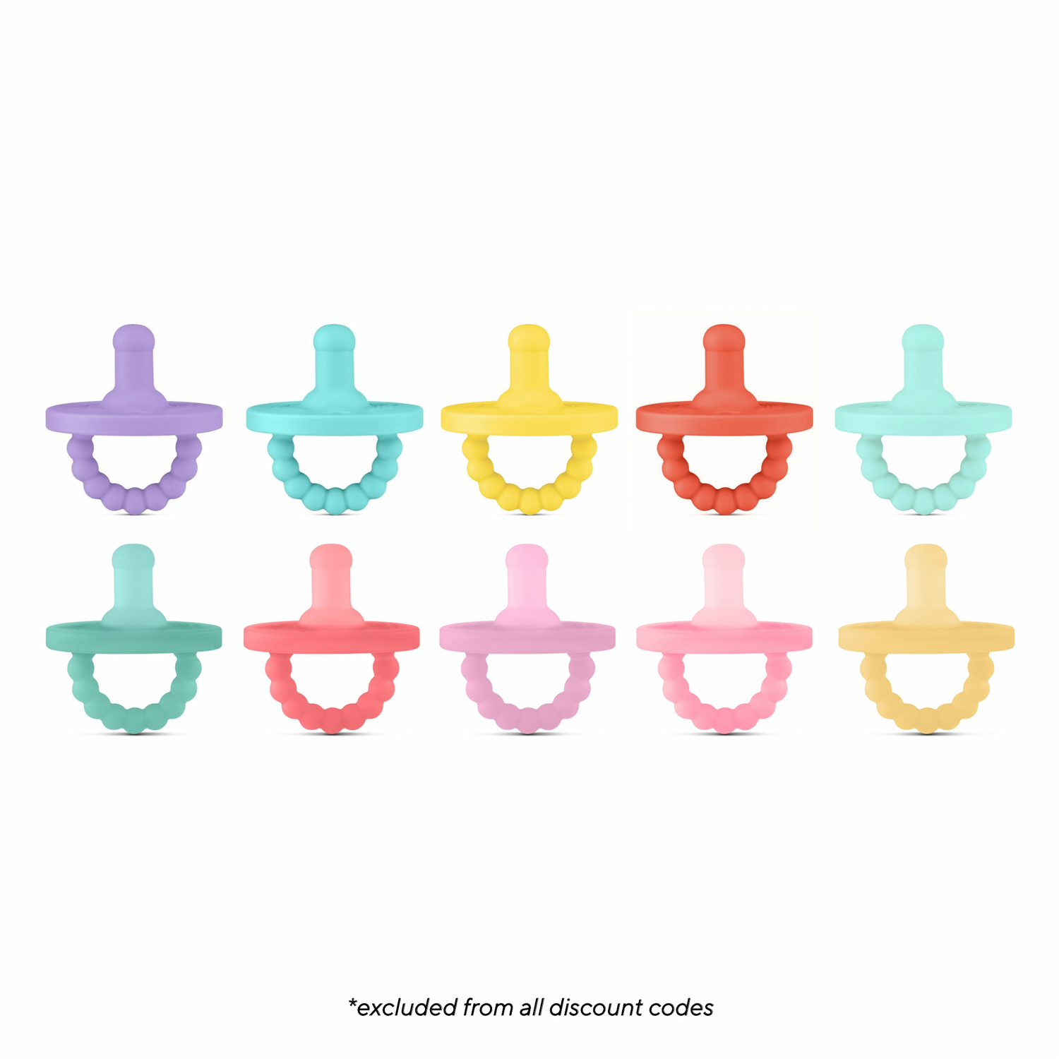 Cutie PAT Round (0m+) Pacifier Value 10 Packs