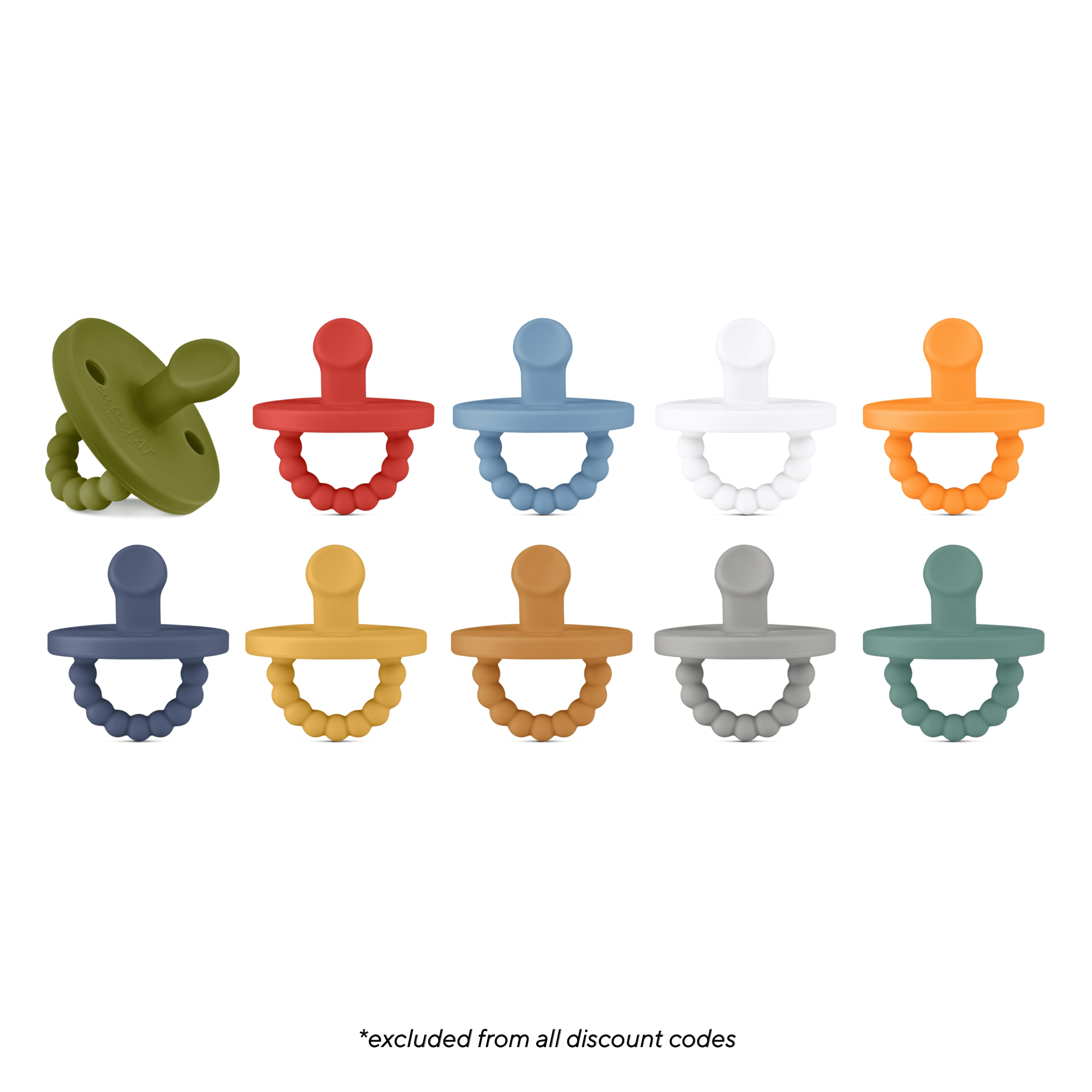 Cutie PAT Slant (0-6m) Pacifier Value 10 Packs