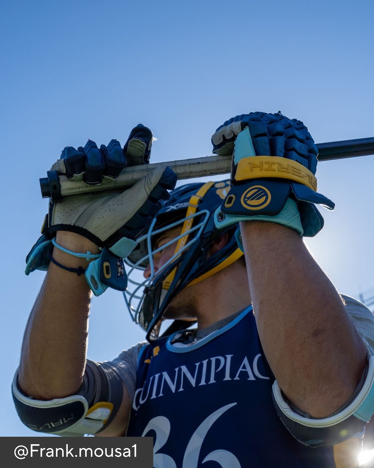 Athlete wearing Jesus Bracelets