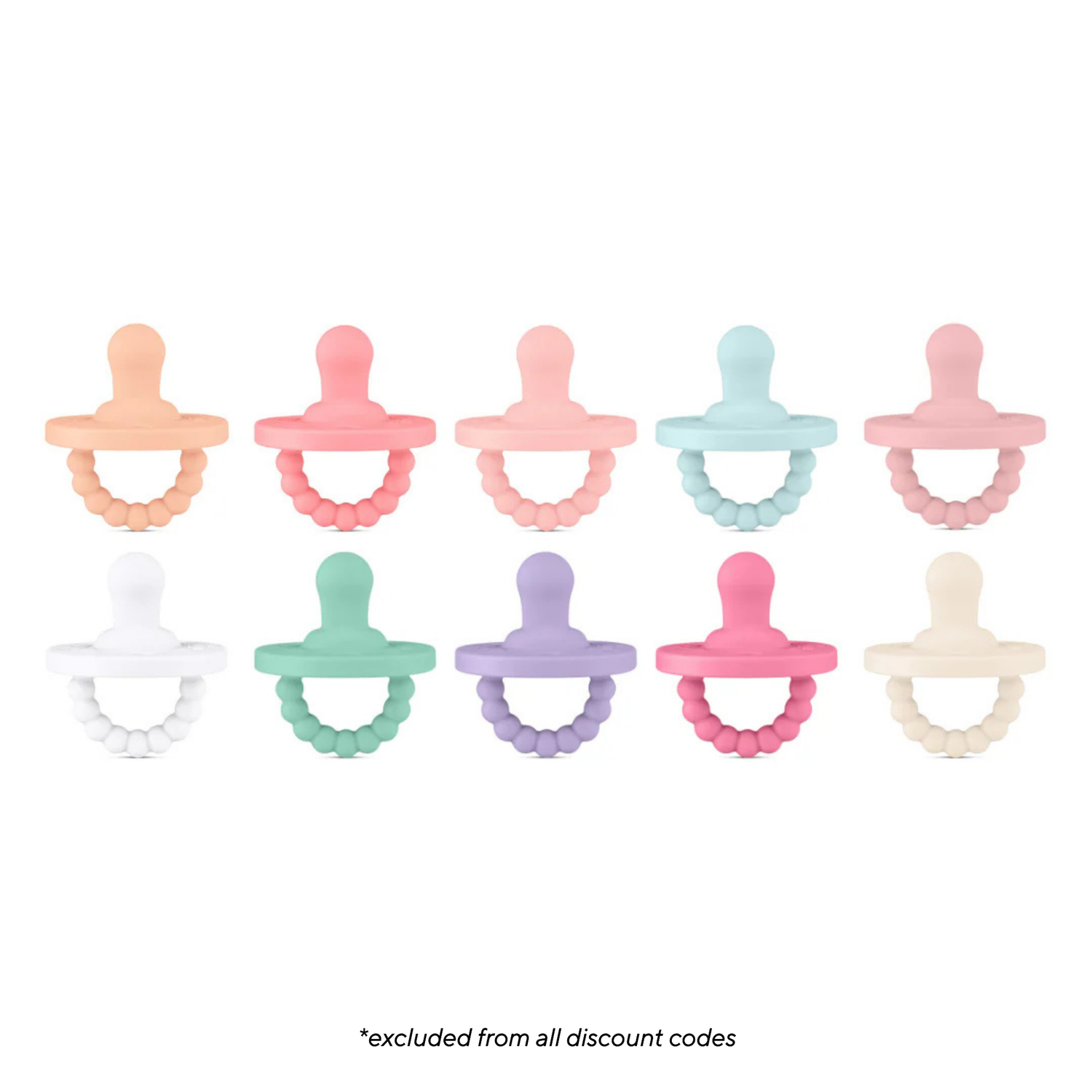 Cutie PAT Flat (0m+) Pacifier Value 10 Packs
