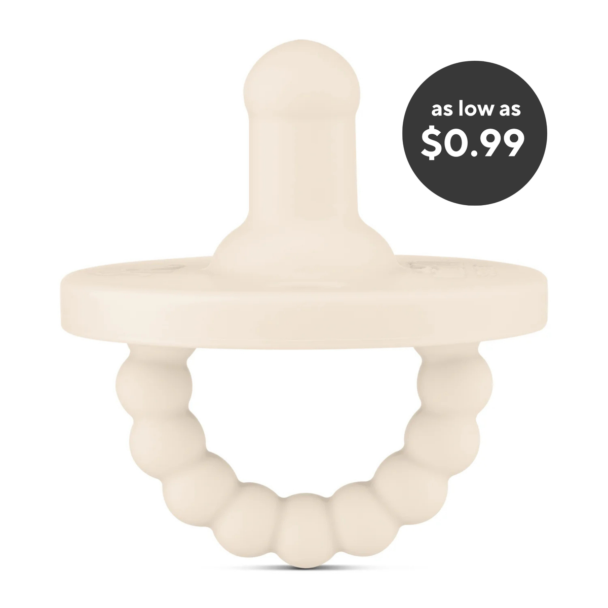 Cutie PAT Round (0-6m) Pacifier + Teether