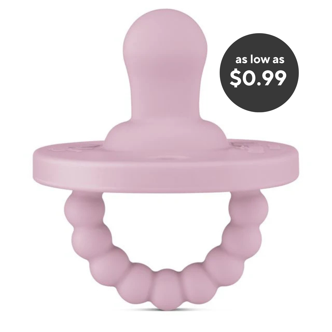 Cutie PAT Flat (0m+) Pacifier + Teether