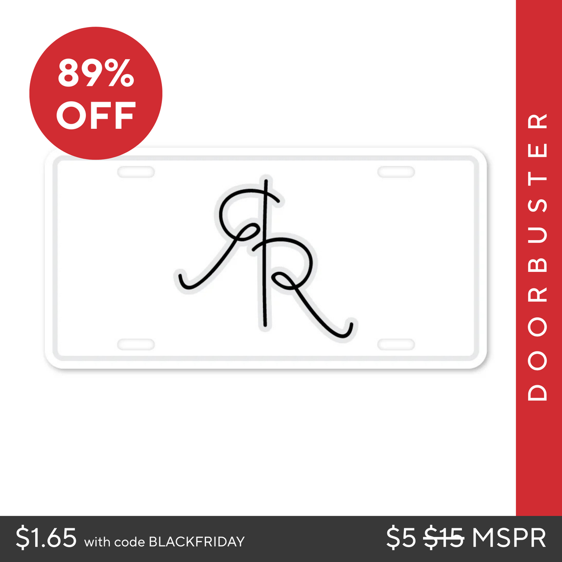 Ryan &amp; Rose License Plate