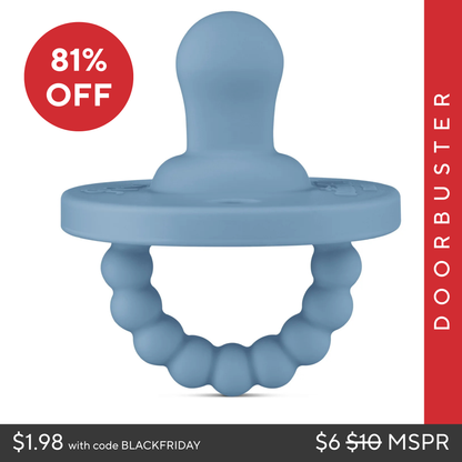 Cutie PAT Flat (0m+) Pacifier + Teether